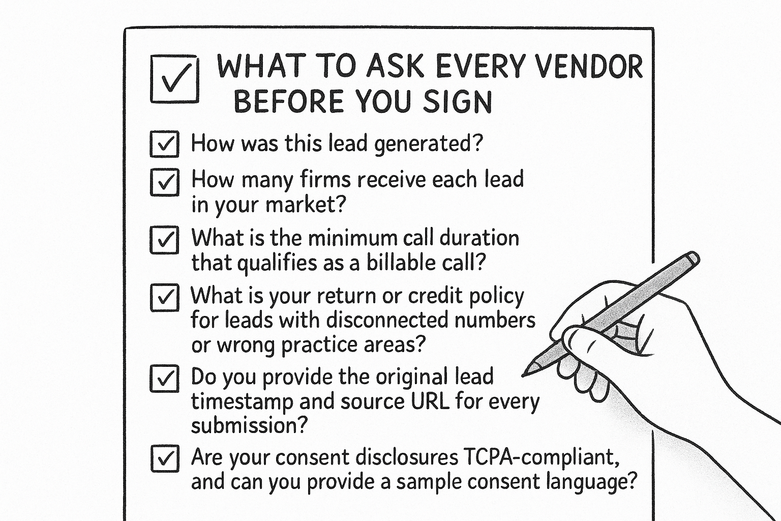 What to ask every vendor before you sign