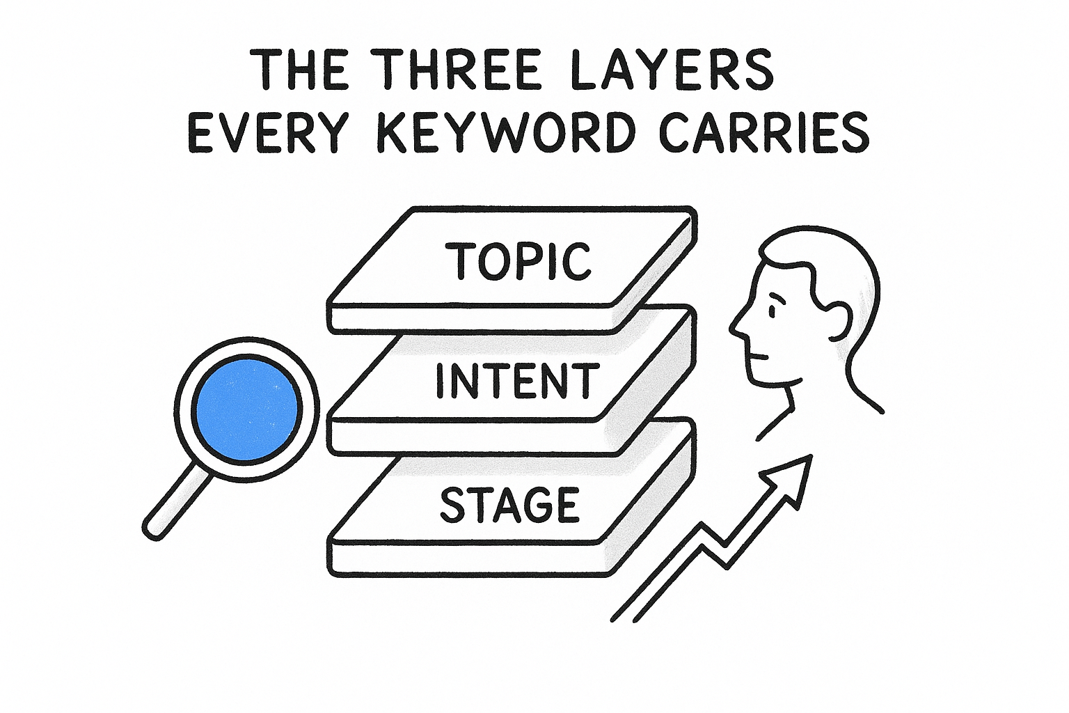 The three layers every keyword carries