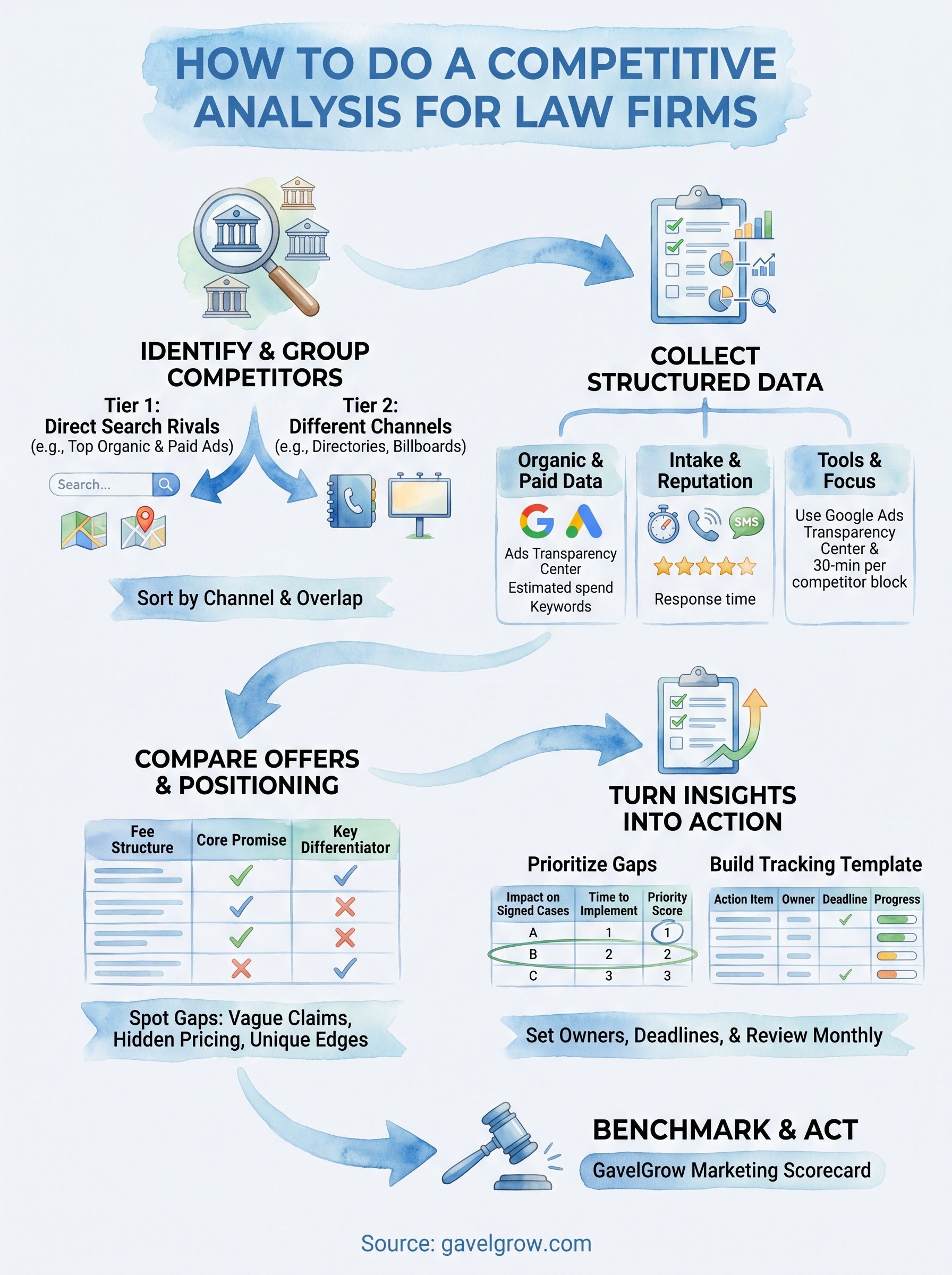 how to do a competitive analysis infographic
