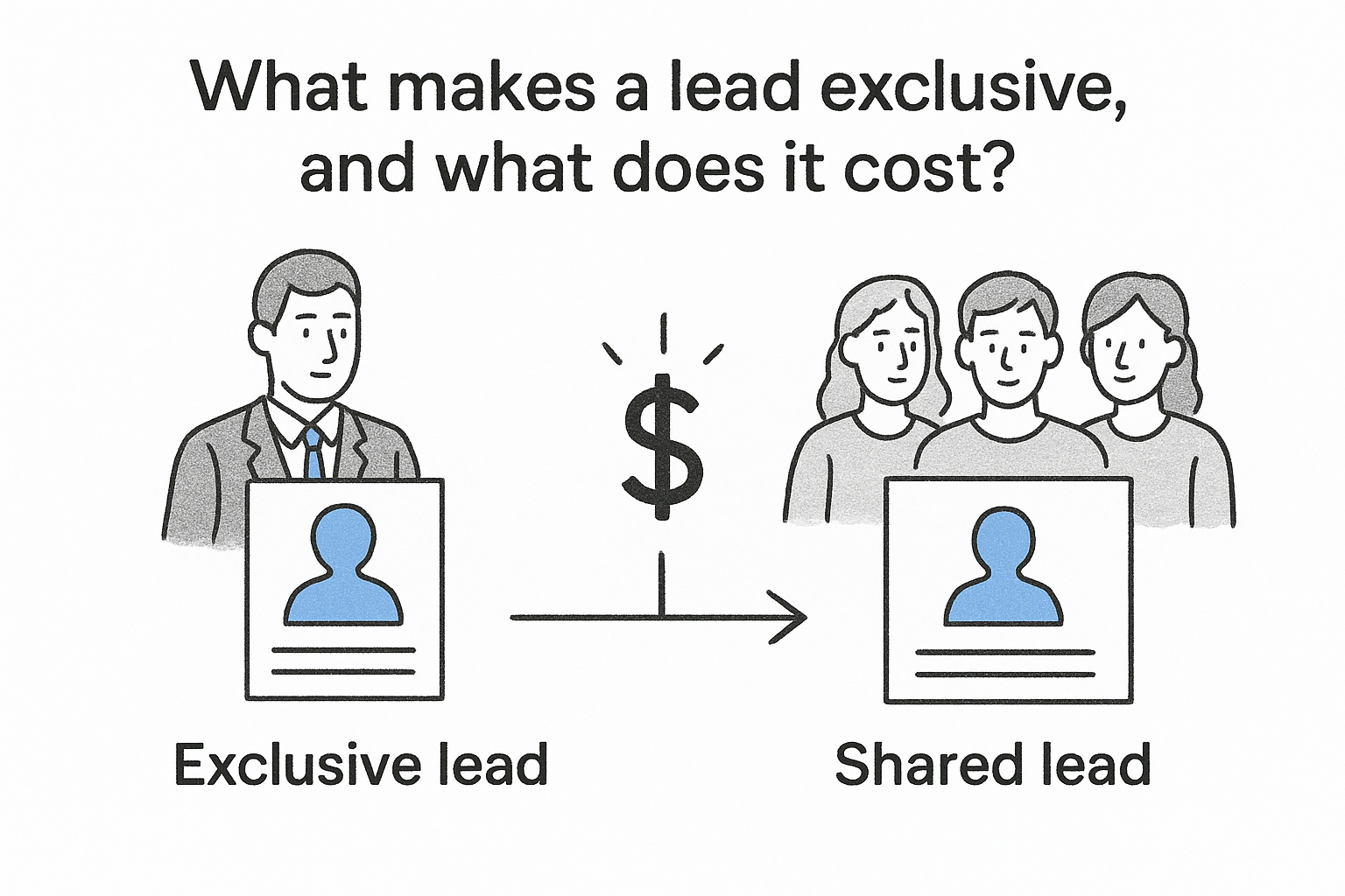 What makes a lead exclusive, and what does it cost?