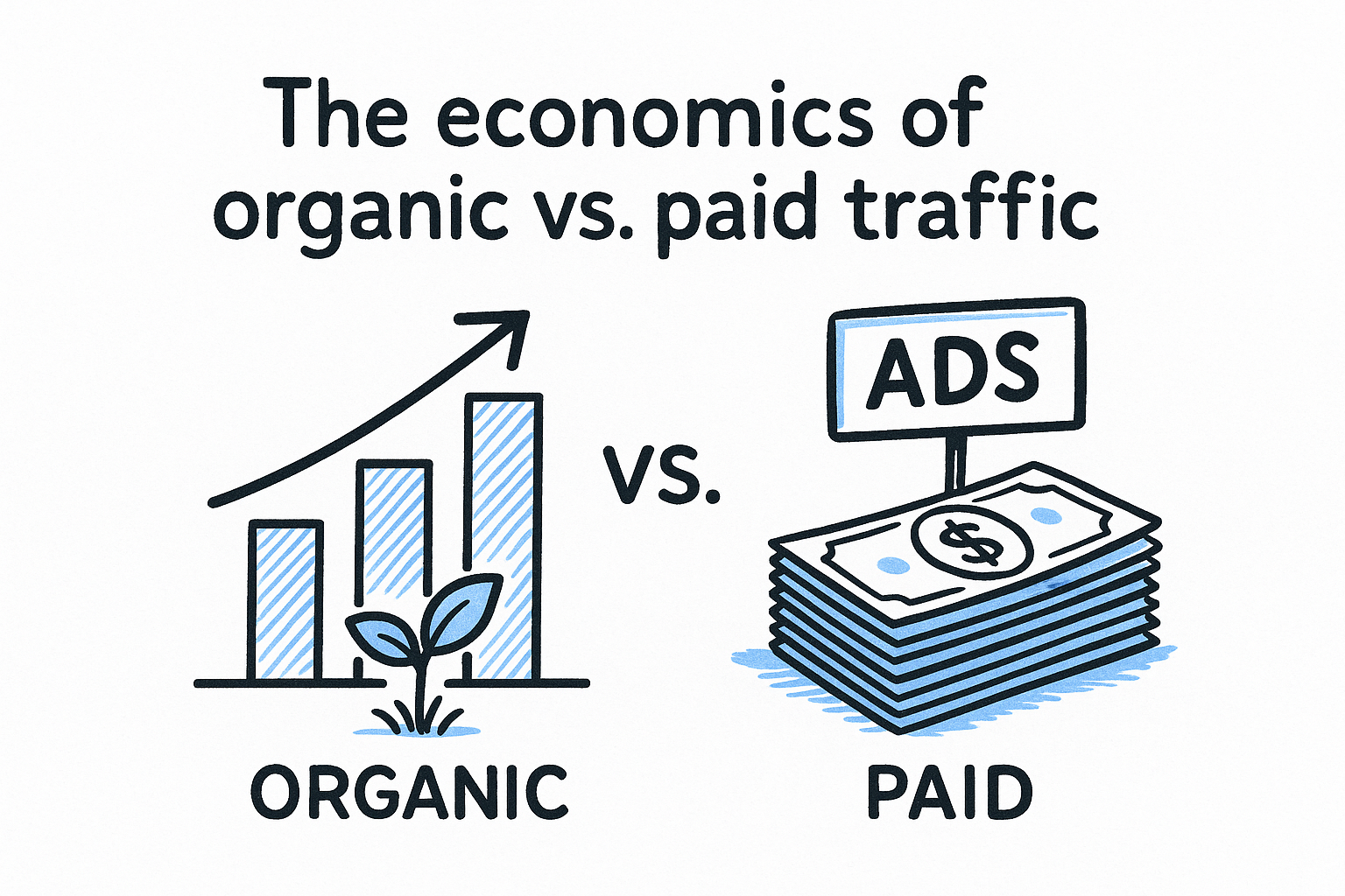 The economics of organic vs. paid traffic
