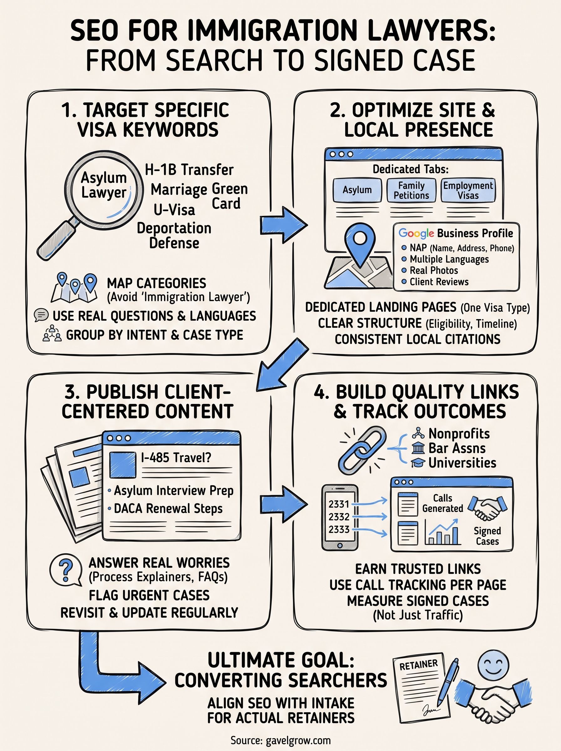 seo for immigration lawyers infographic