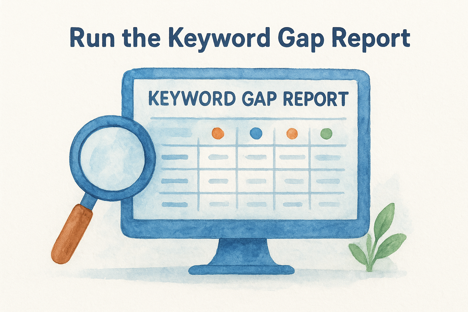 Run the Keyword Gap Report