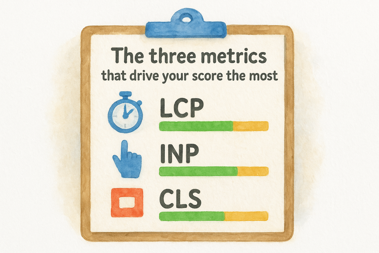 The three metrics that drive your score the most