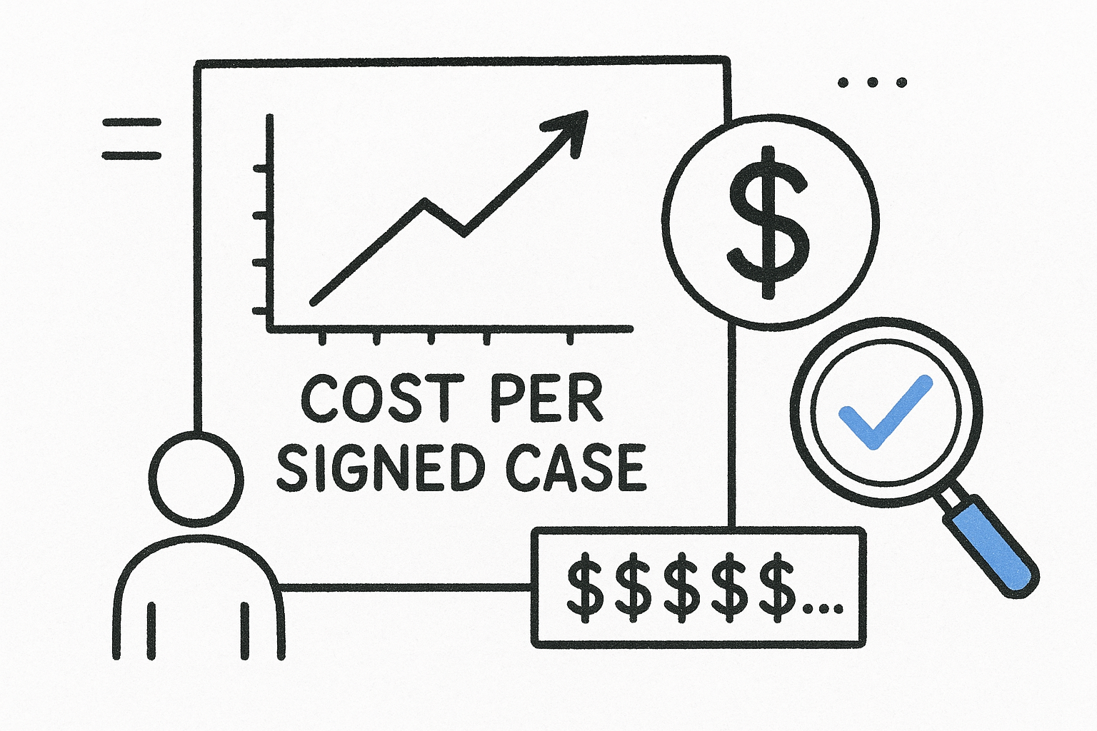 Measure Cost Per Signed Case, Not Cost Per Lead