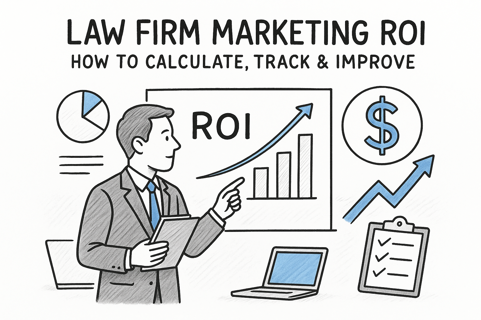 Law Firm Marketing ROI: How To Calculate, Track & Improve — featured image