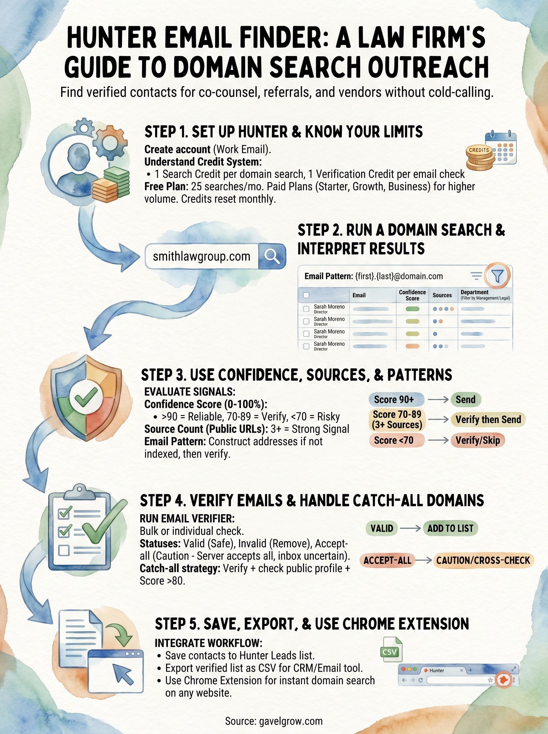 hunter email finder infographic