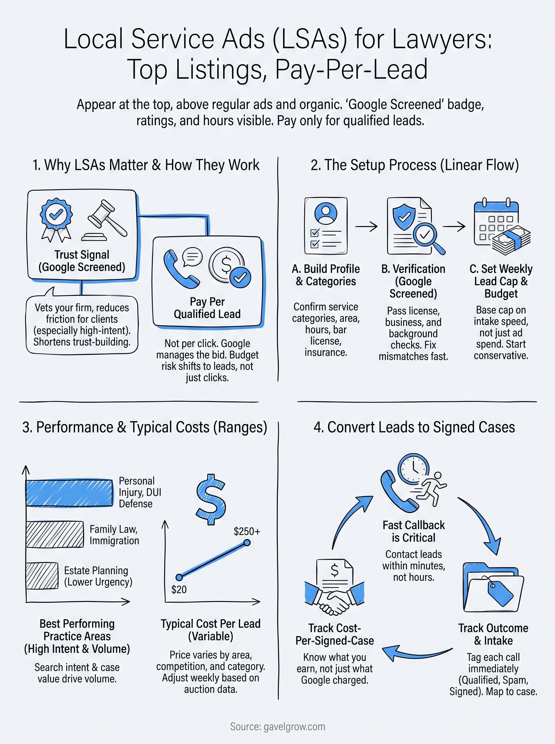 local service ads for lawyers infographic