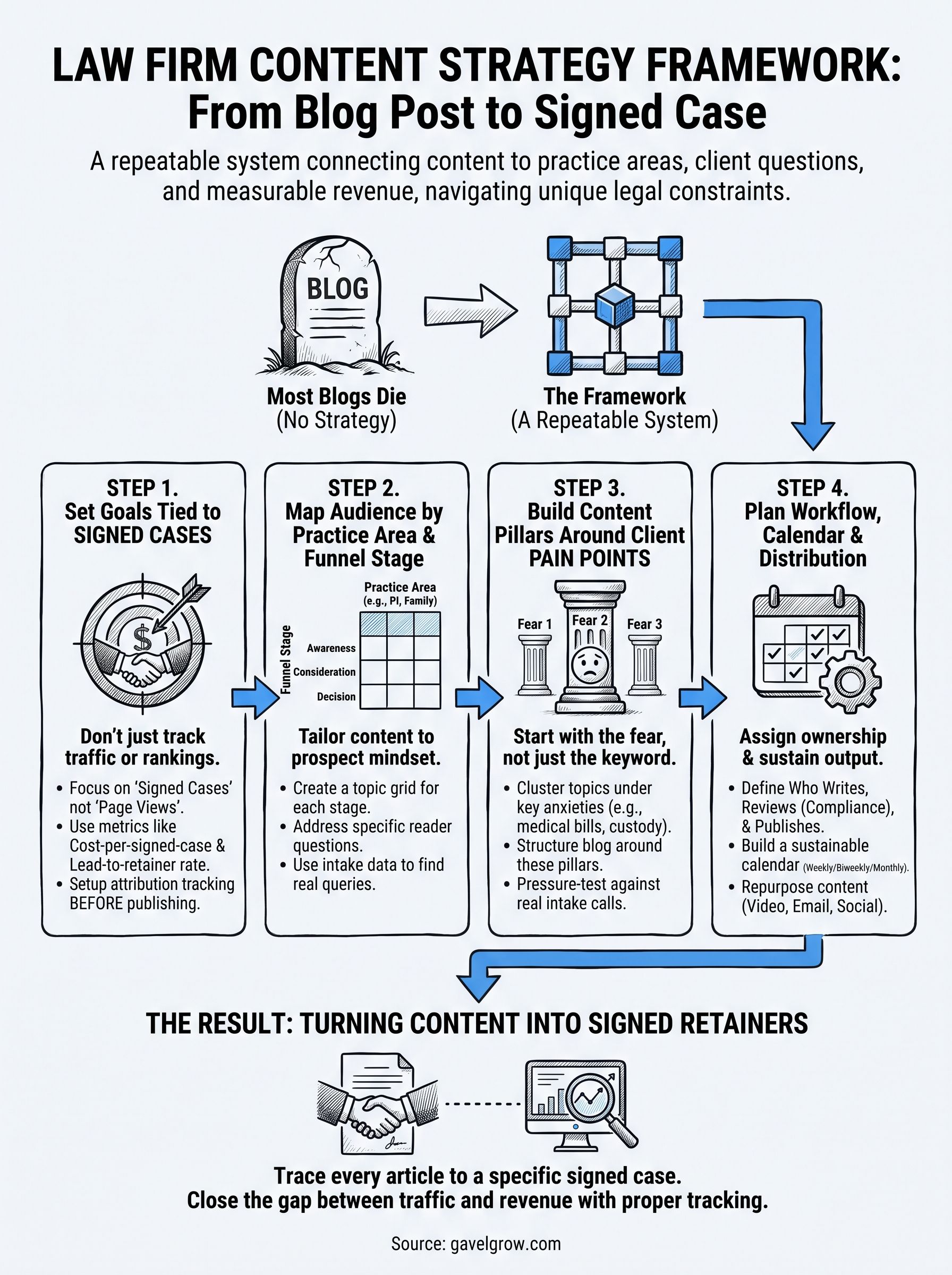 content strategy framework infographic