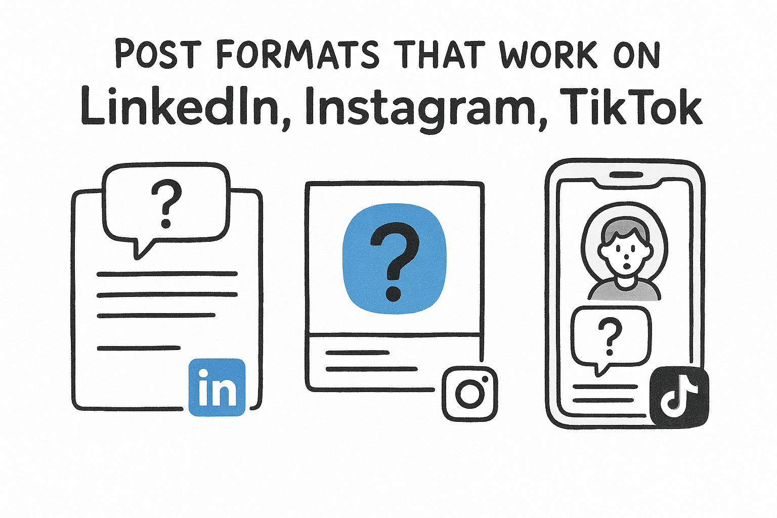 Post Formats That Work on LinkedIn, Instagram, and TikTok