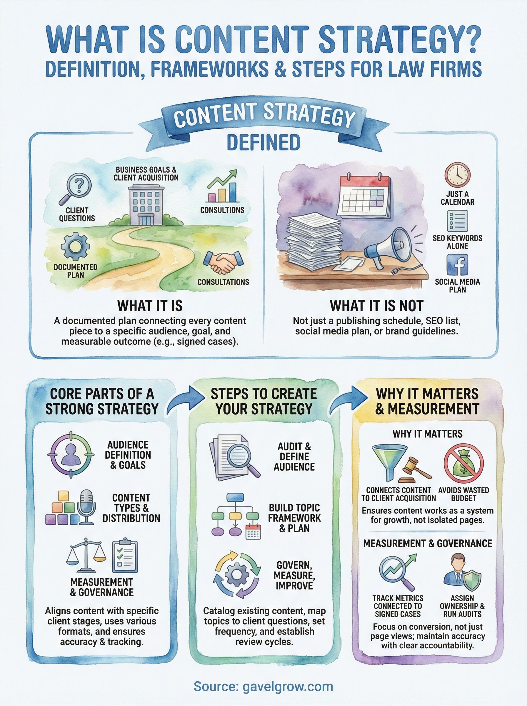 what is content strategy infographic