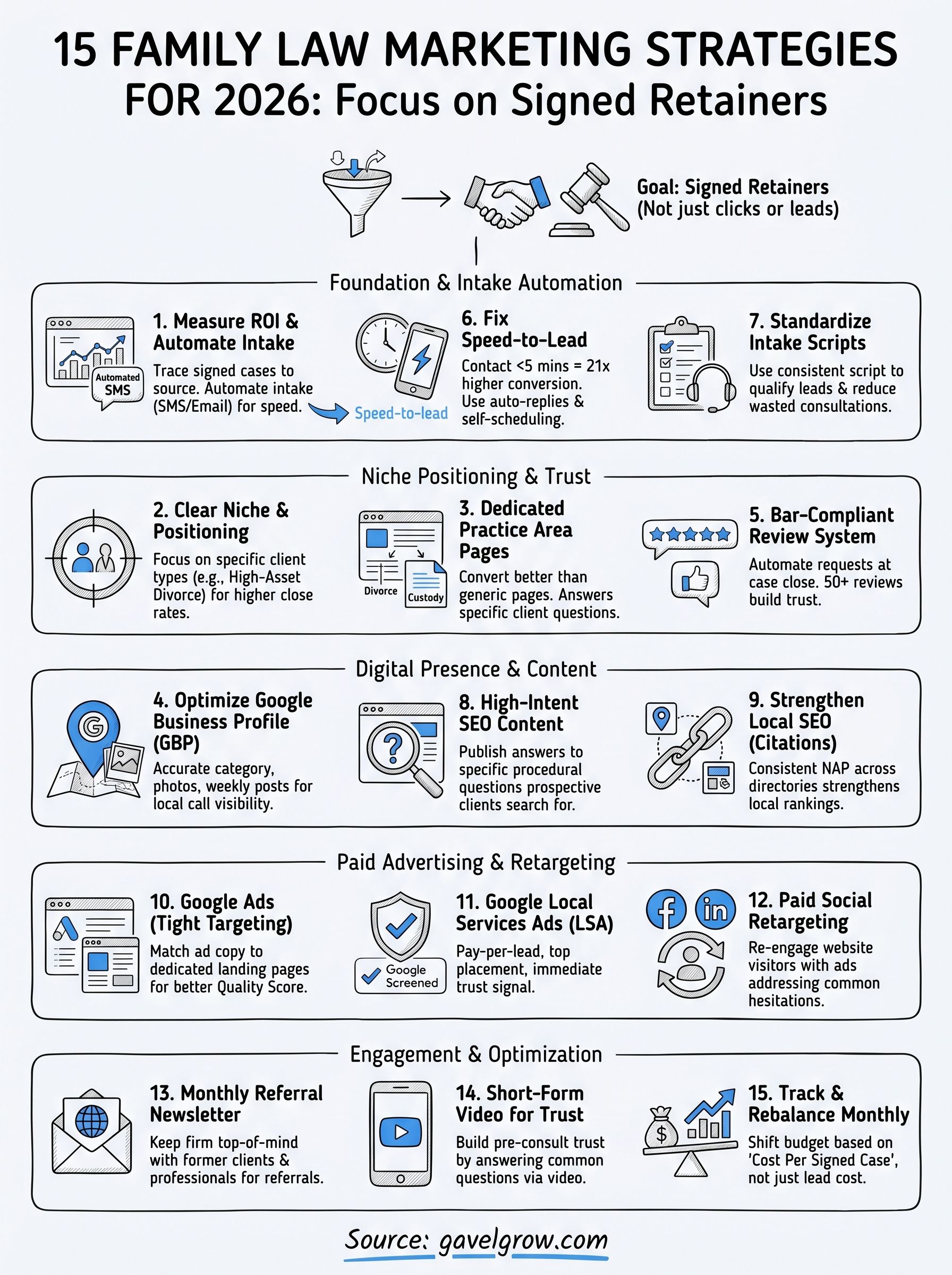 family law marketing infographic