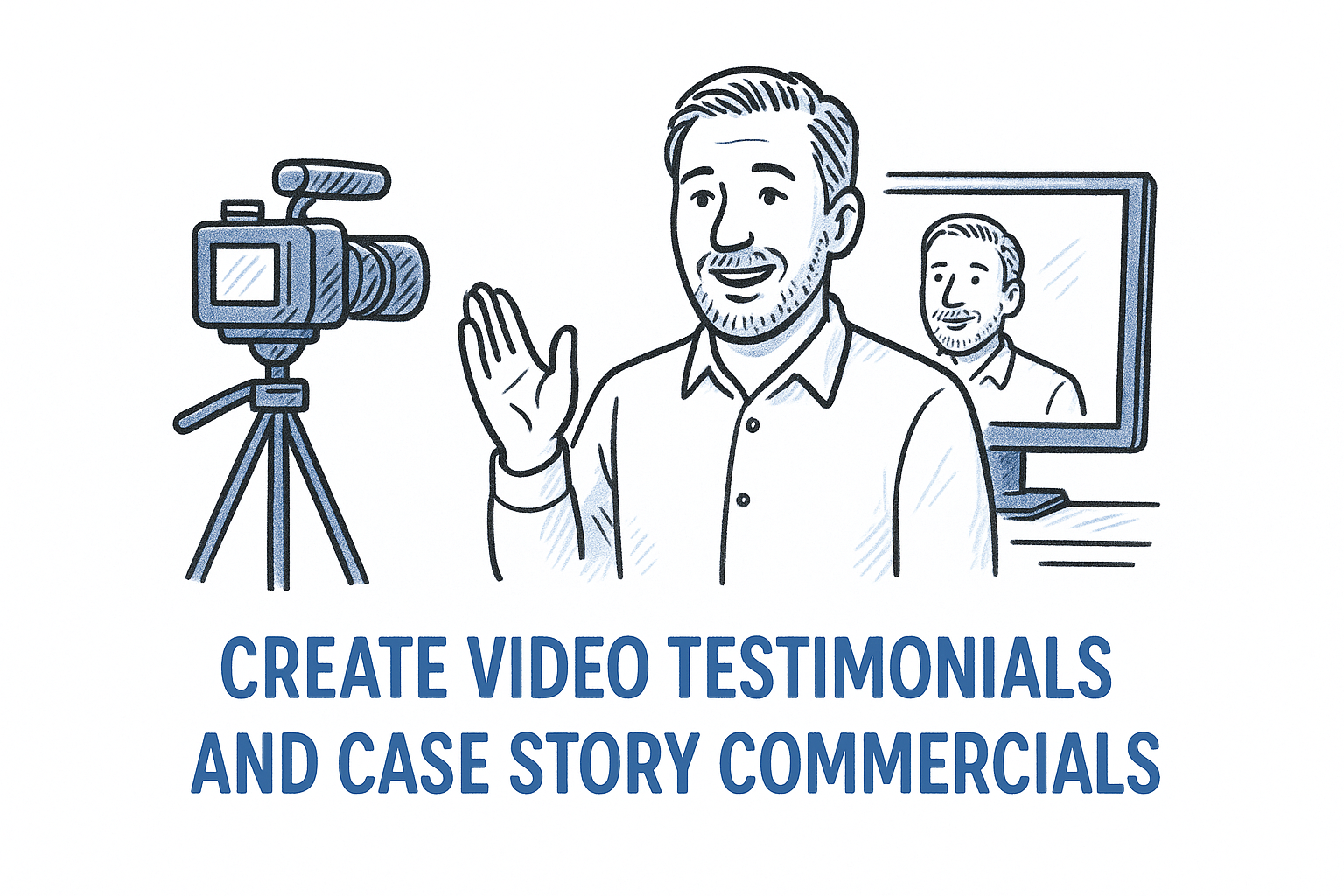 7. Create video testimonials and case story commercials