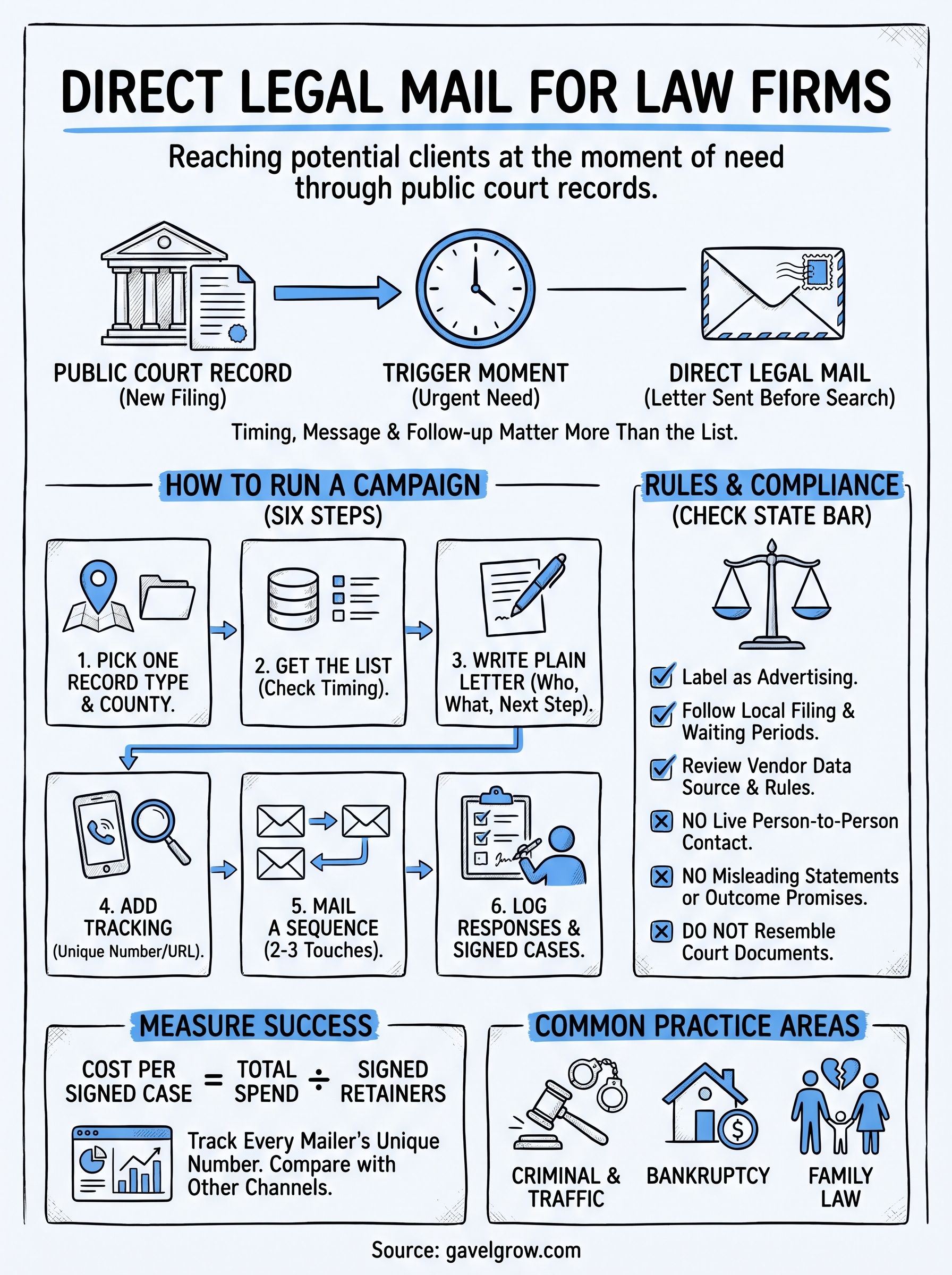 direct legal mail infographic