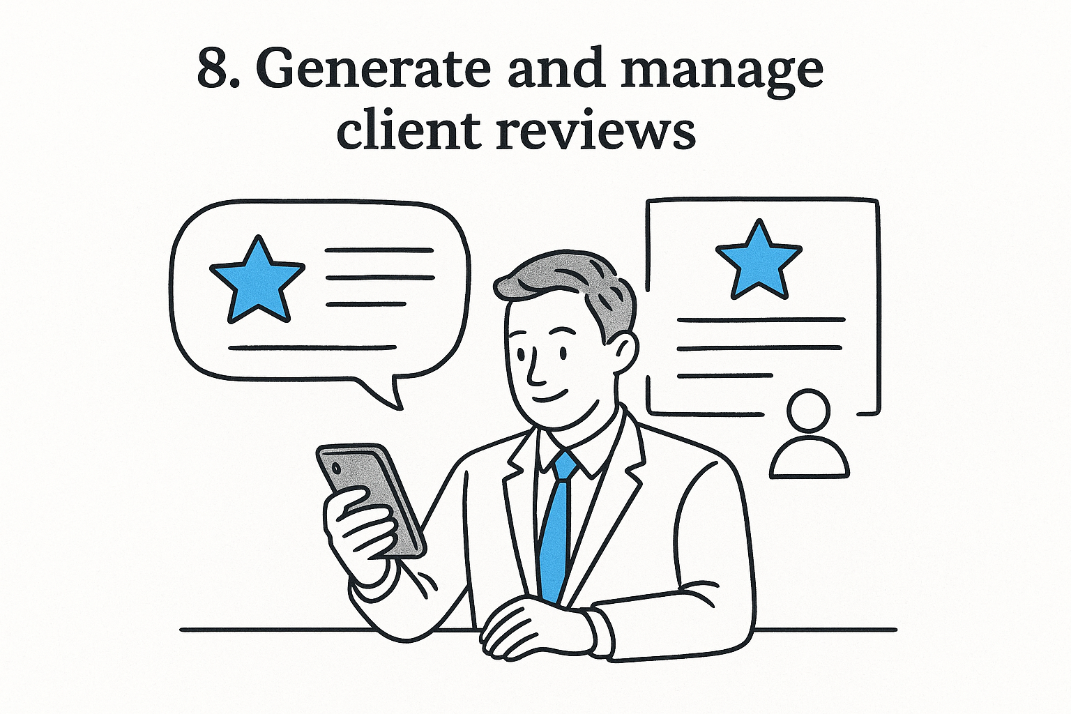 8. Generate and manage client reviews