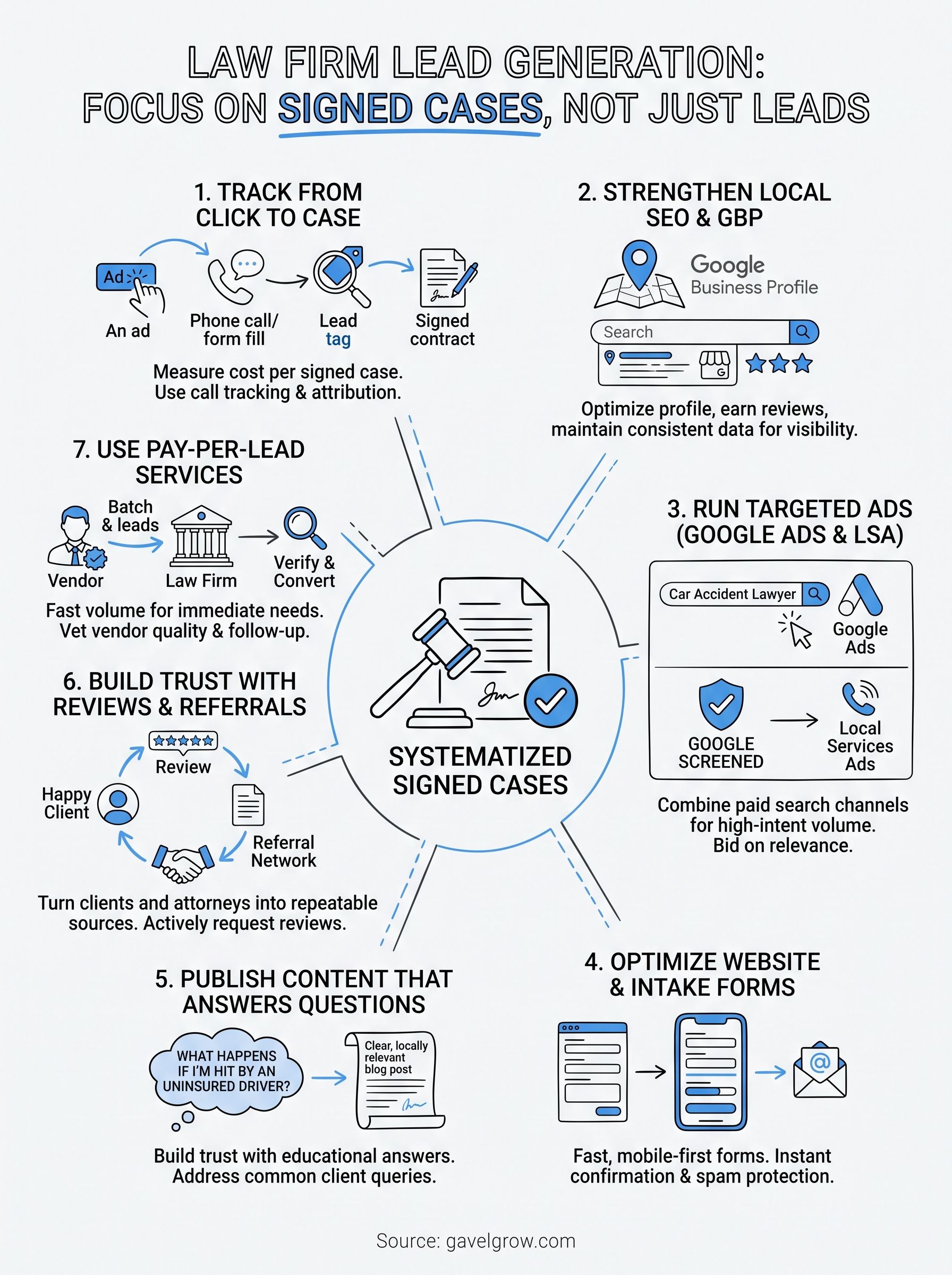 lead generation for lawyers infographic