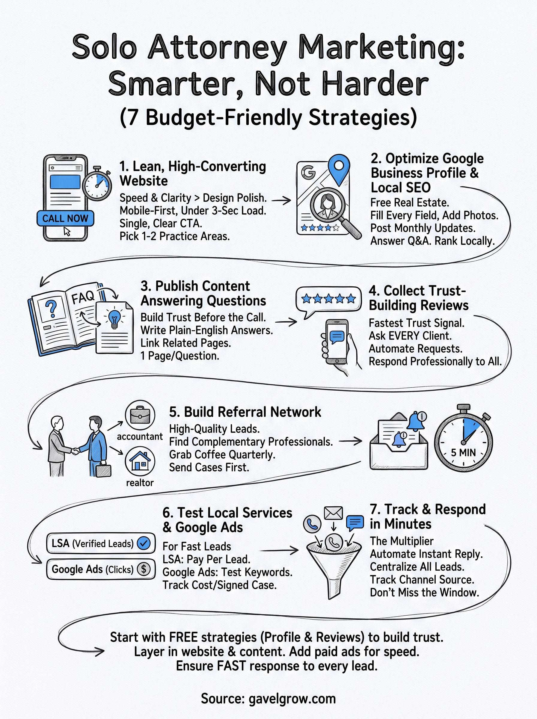 solo attorney marketing infographic