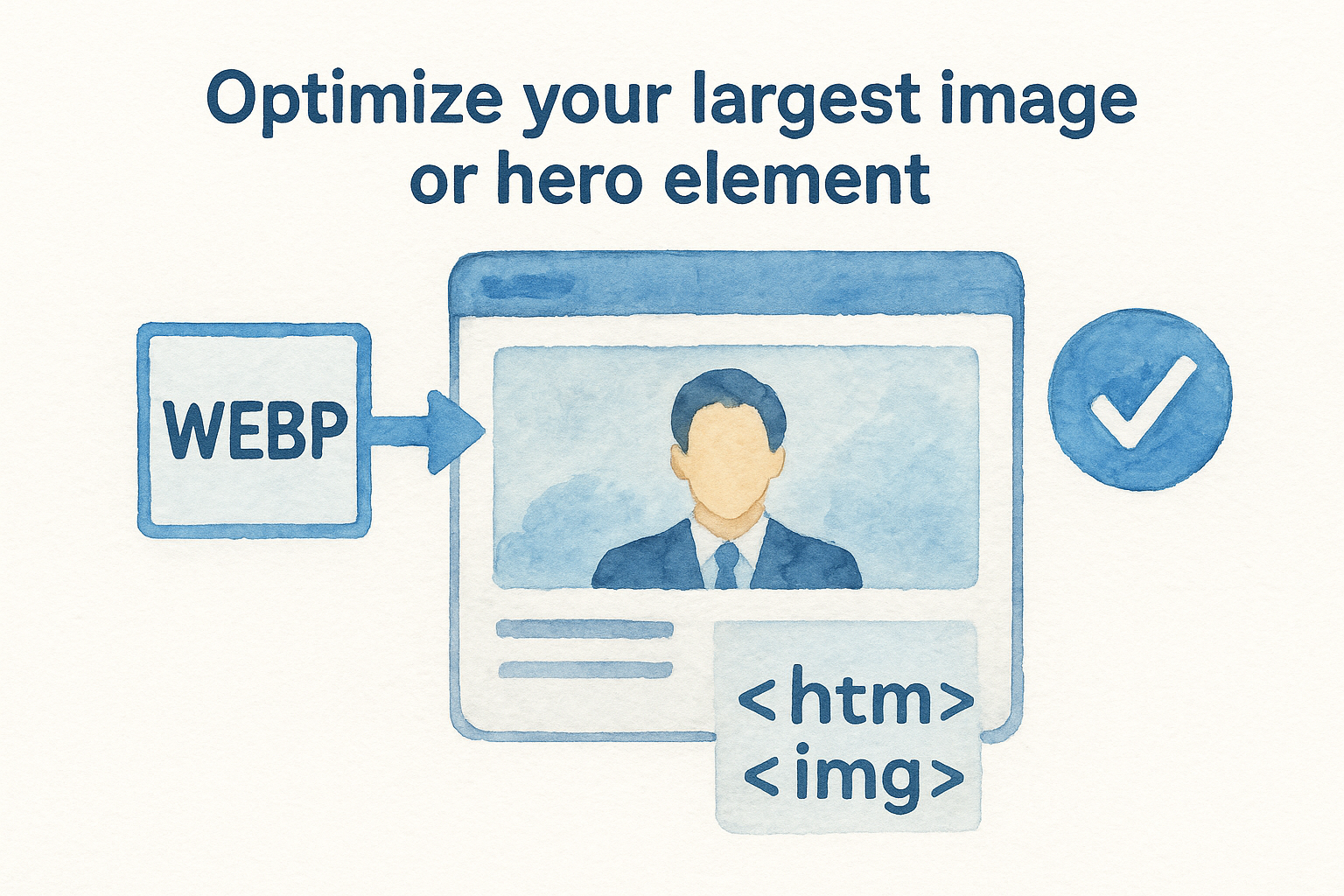 Optimize your largest image or hero element