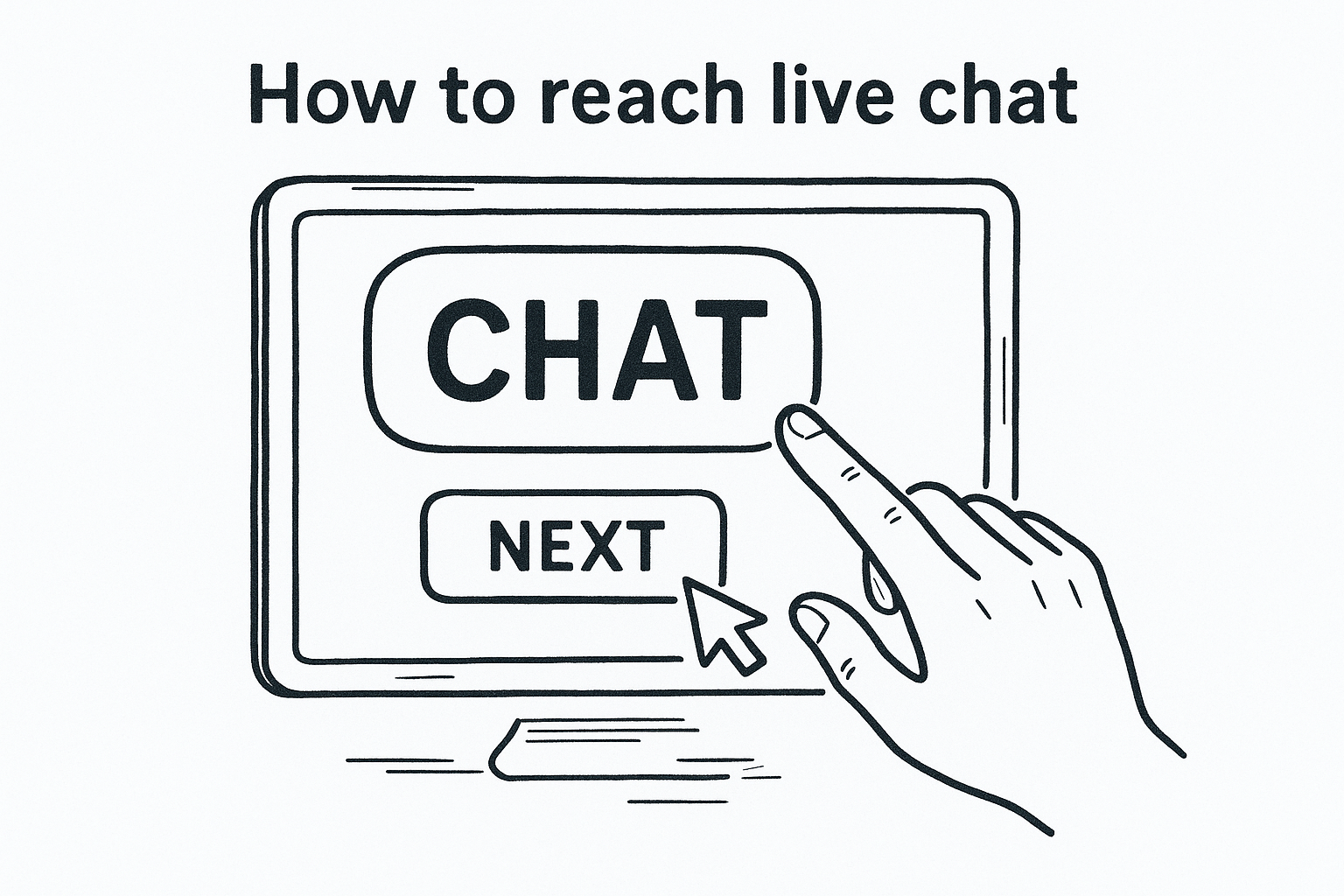How to reach live chat