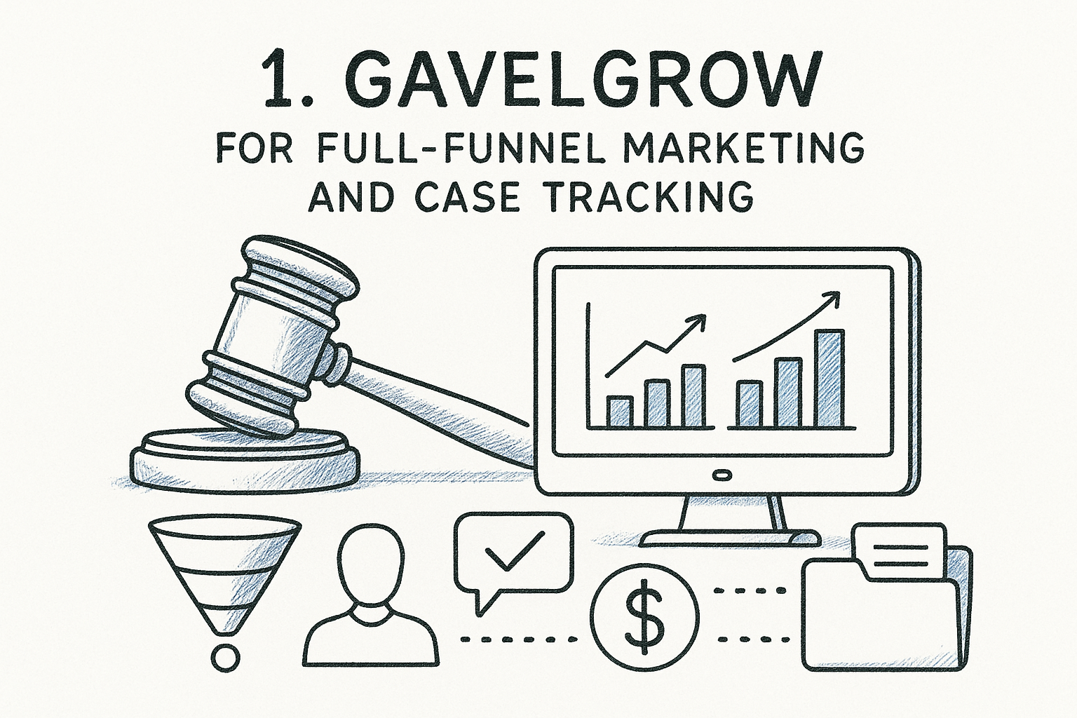 1. GavelGrow for full-funnel marketing and case tracking