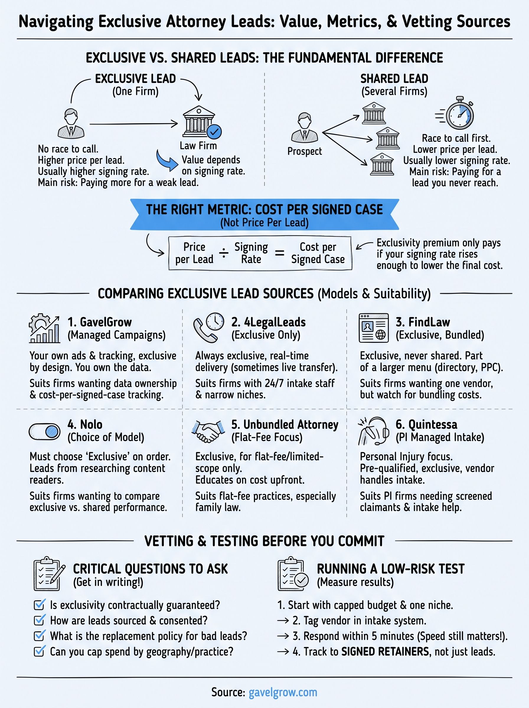 exclusive attorney leads infographic