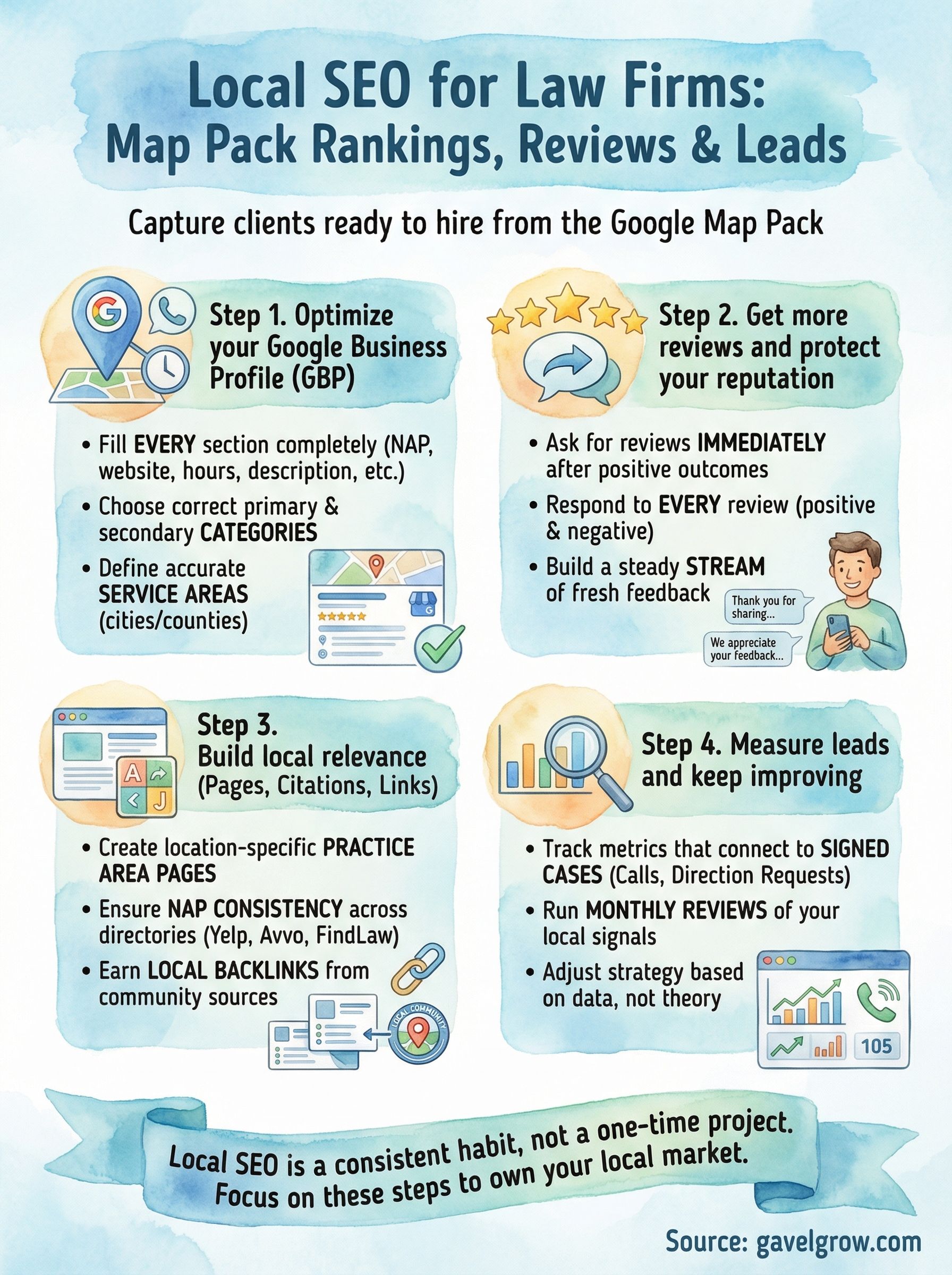 local seo for law firms infographic