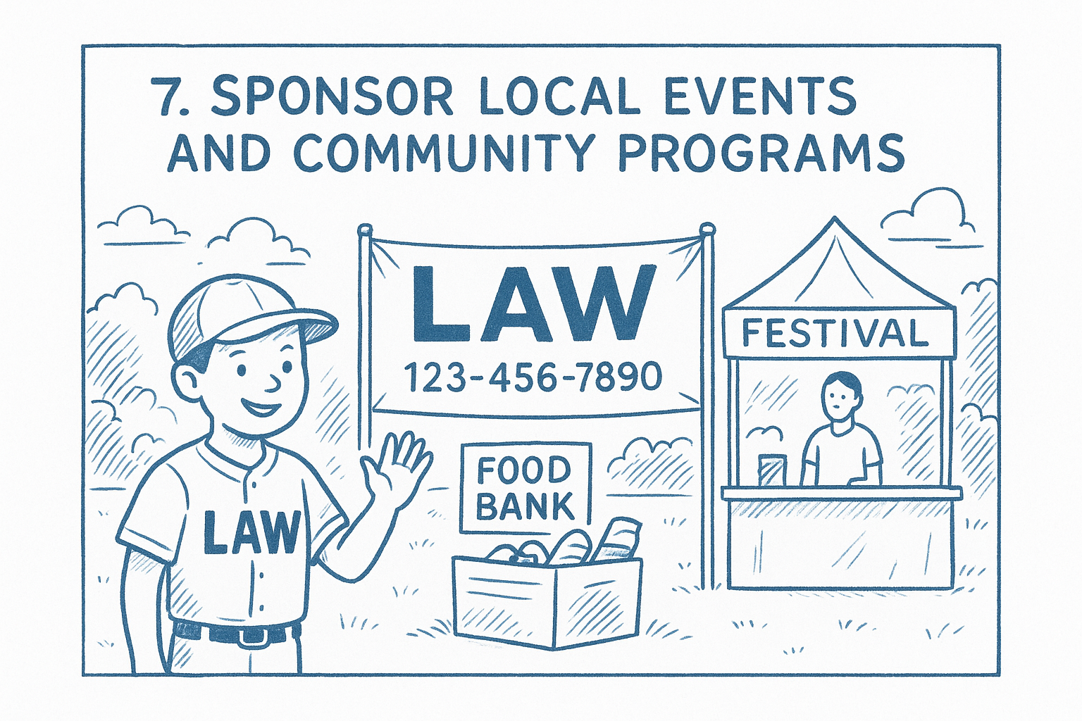 7. Sponsor local events and community programs