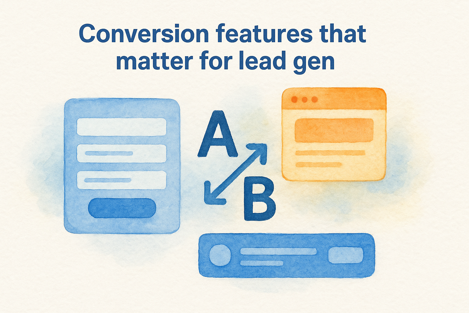 Conversion features that matter for lead gen