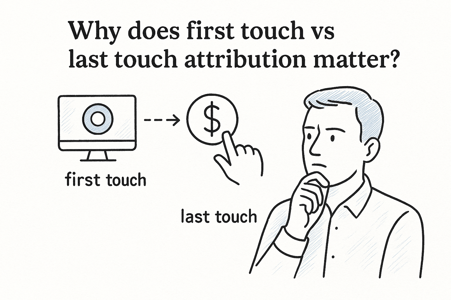 Why does first touch vs last touch attribution matter?