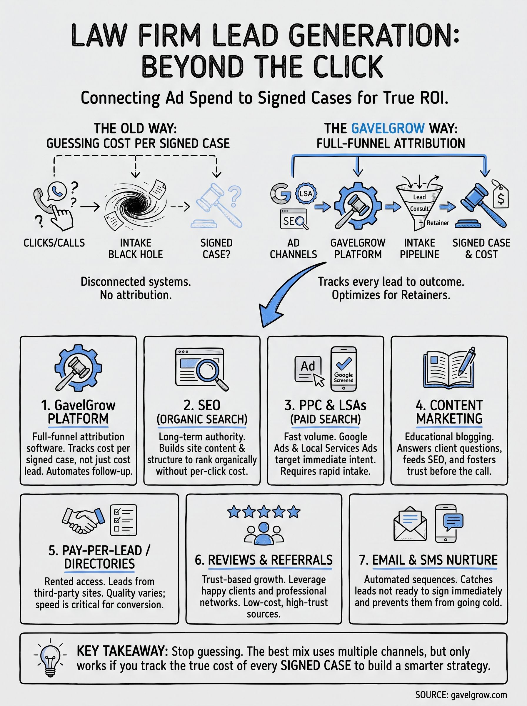 lead gen for lawyers infographic