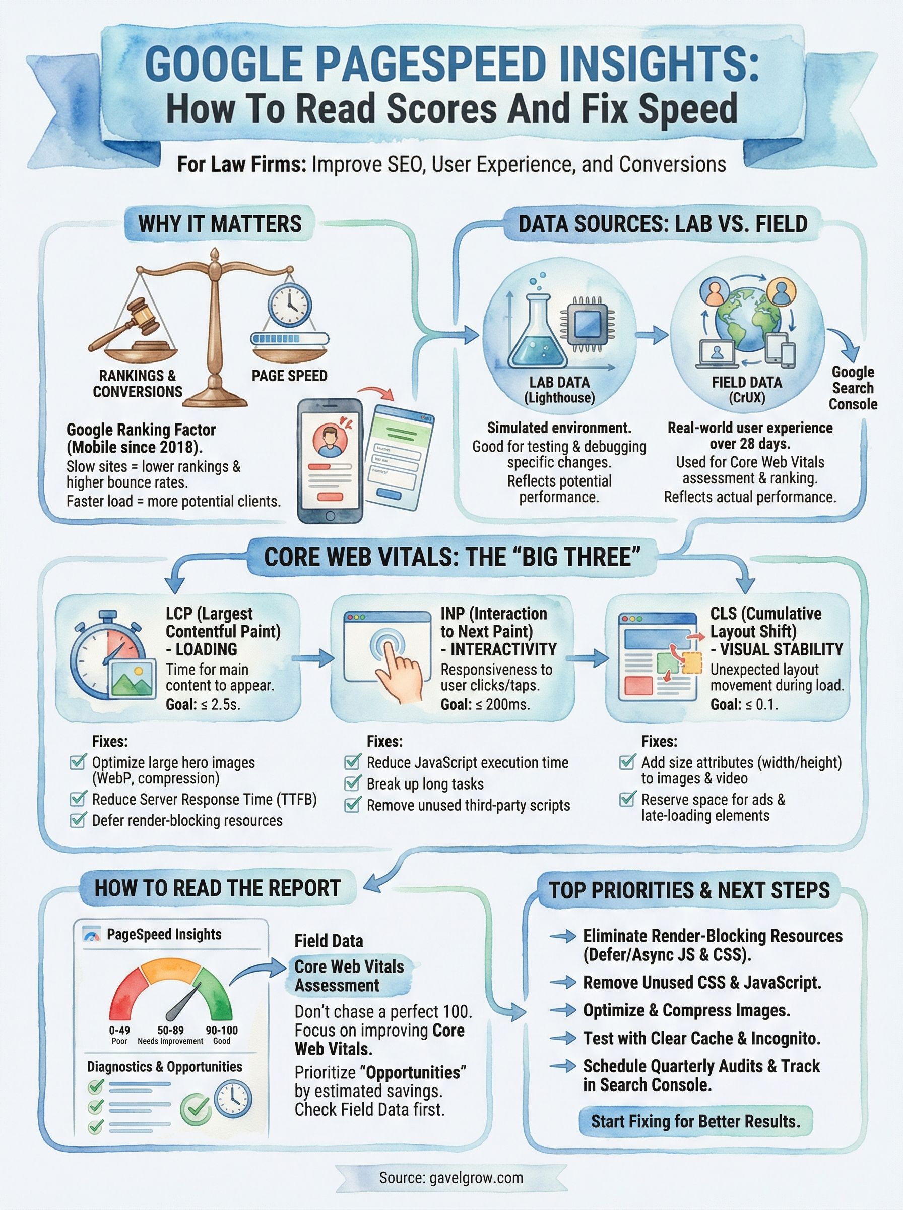google pagespeed insights infographic
