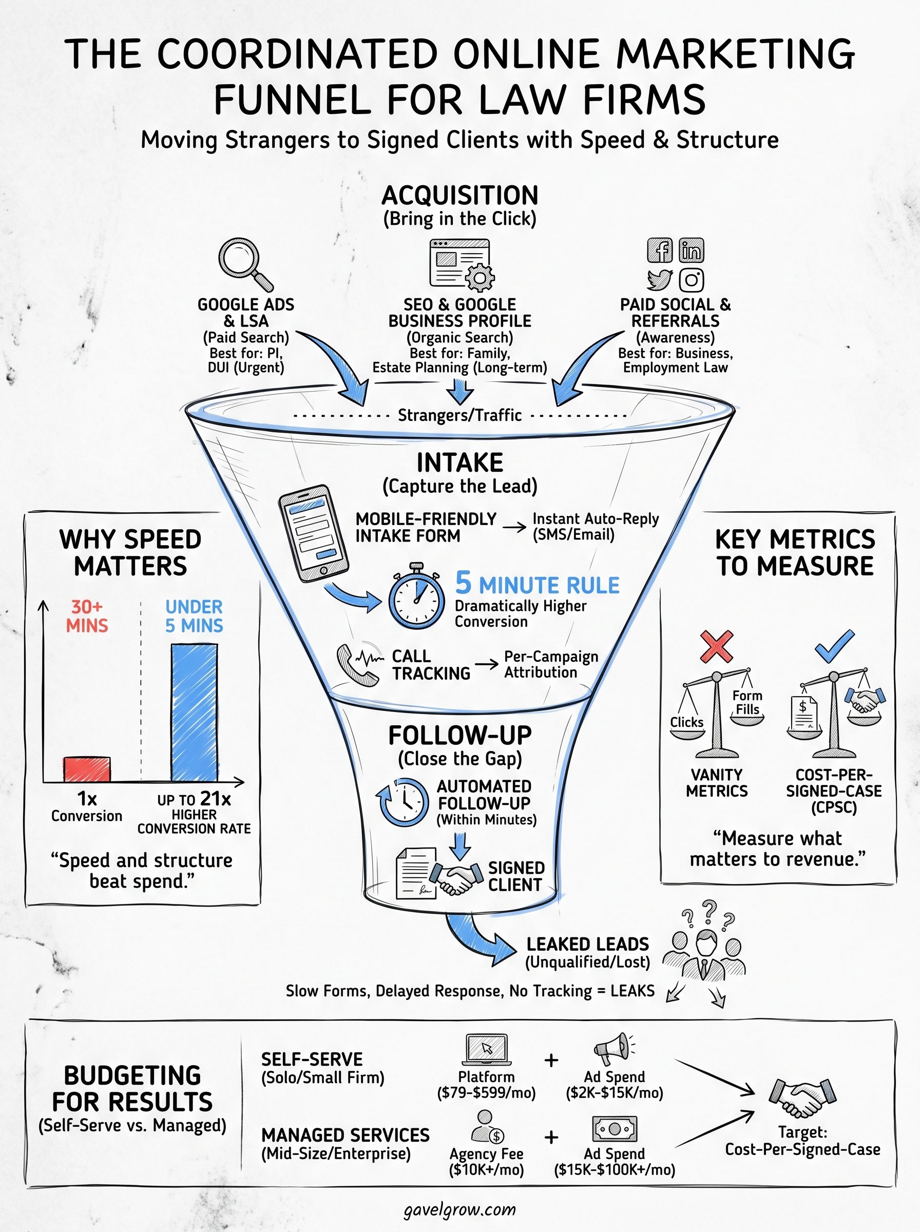 online marketing for law firms infographic