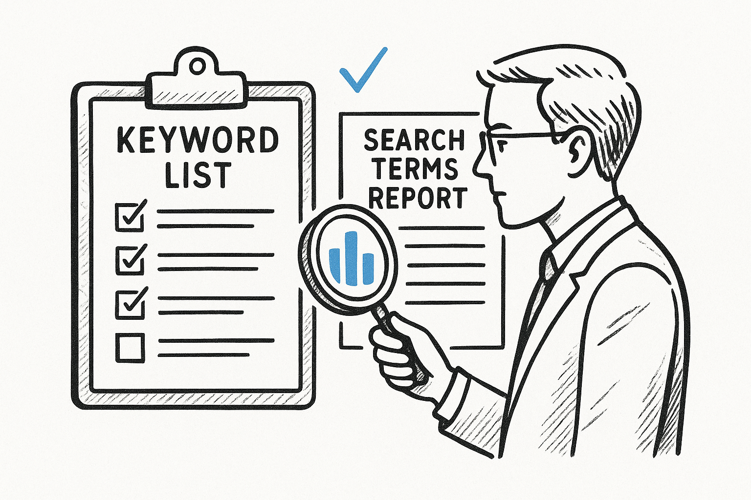 2. Audit your keyword list and search terms report