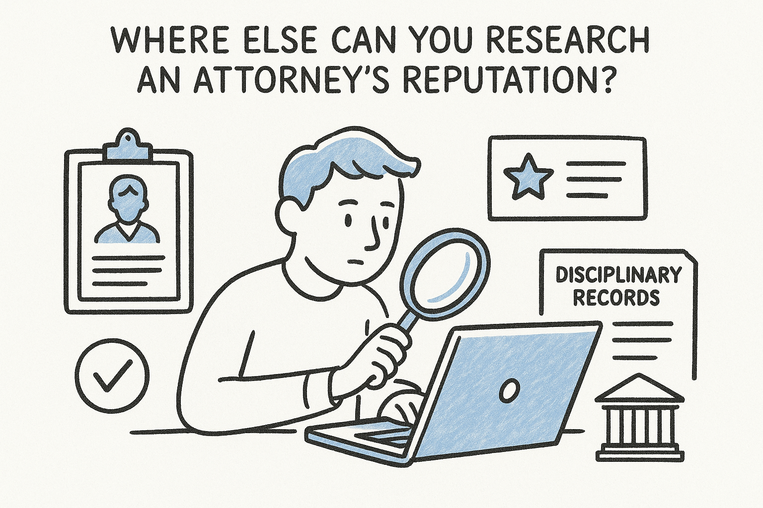 Where else can you research an attorney's reputation?