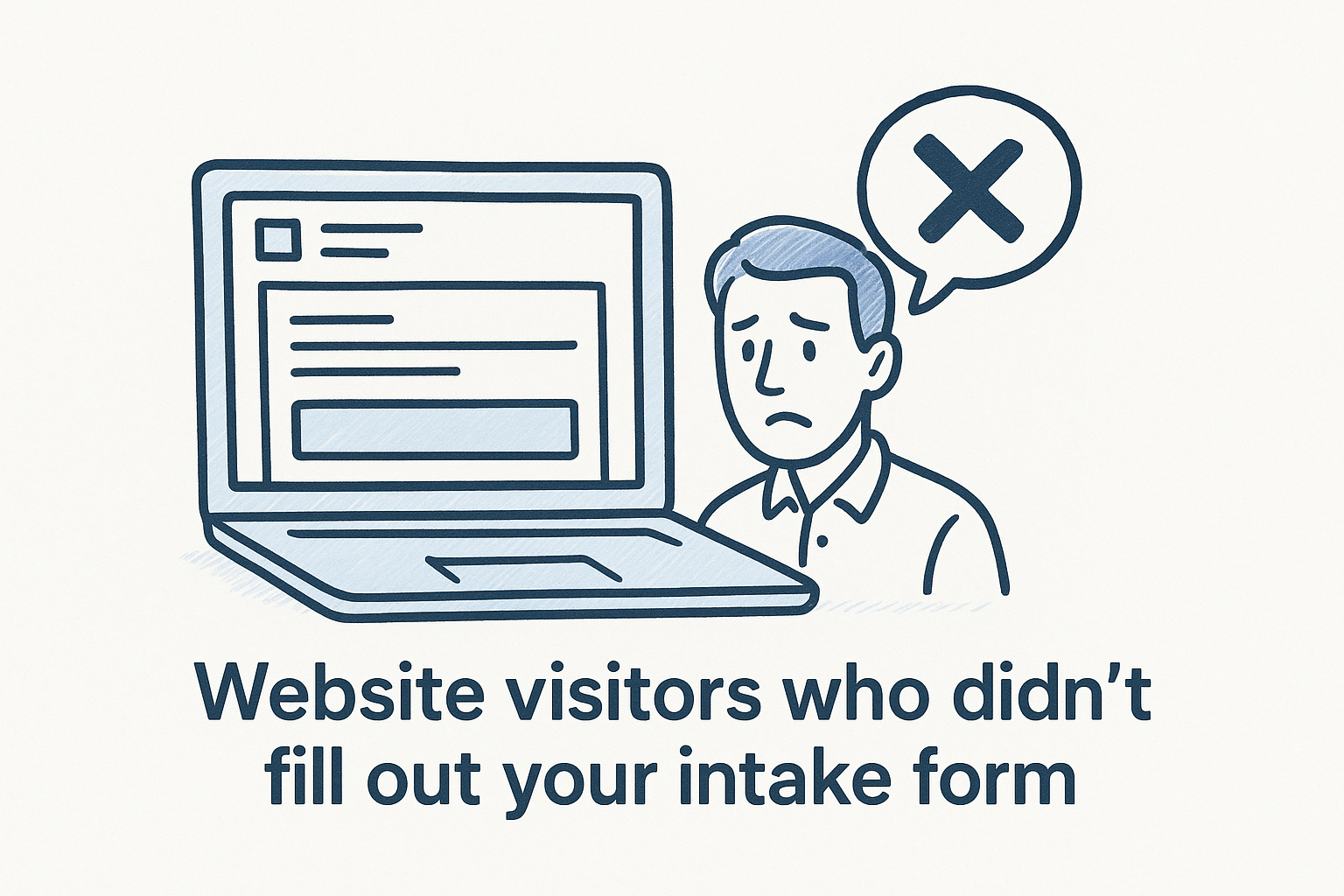 Website visitors who didn't fill out your intake form