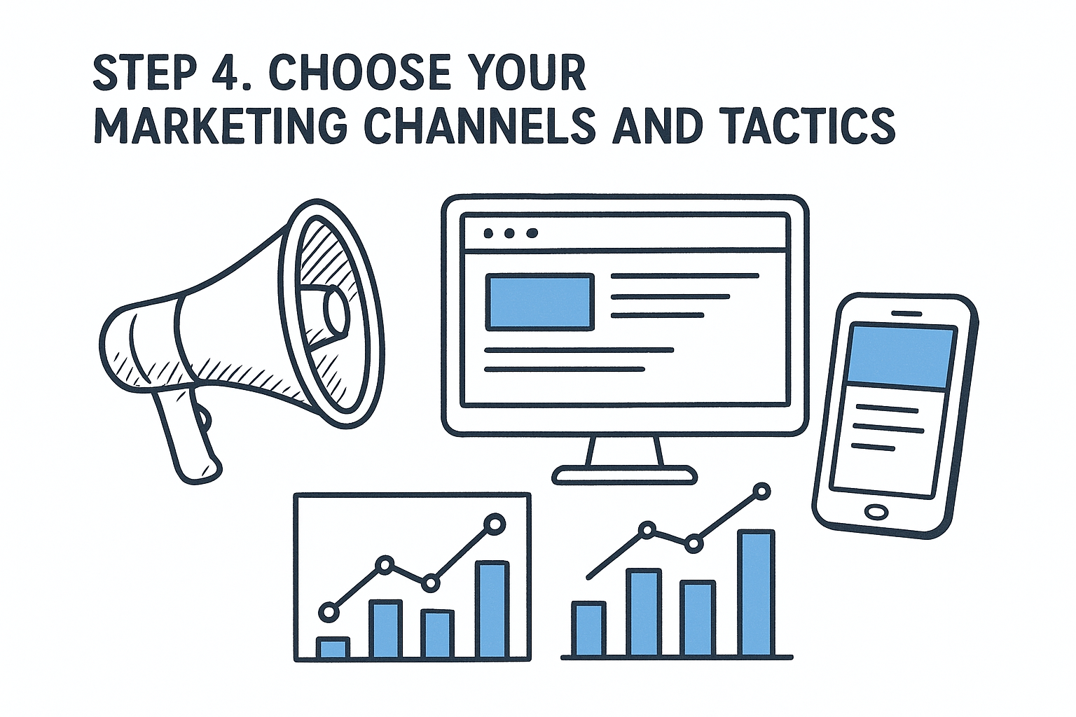 Step 4. Choose your marketing channels and tactics