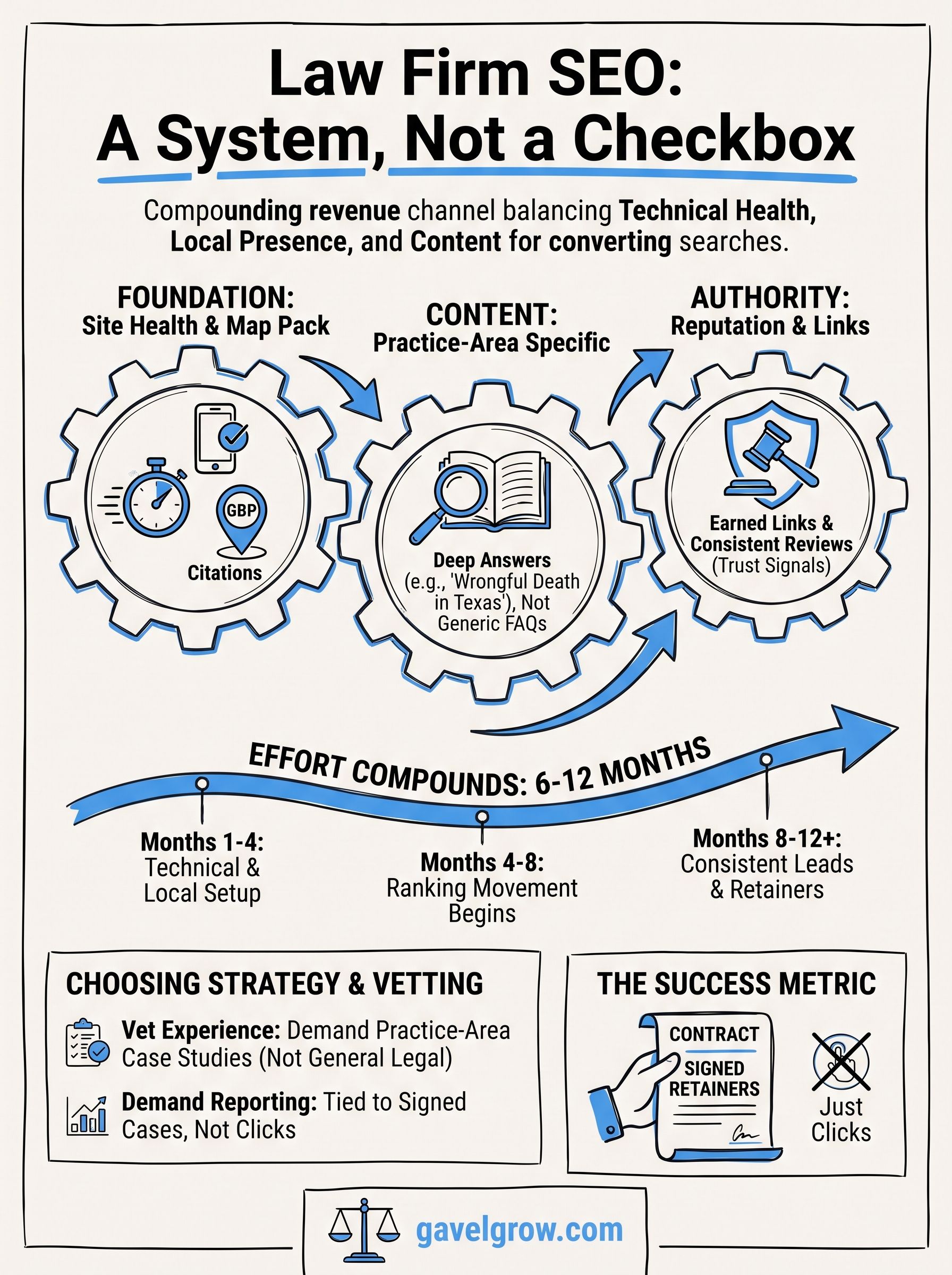 law firm seo infographic