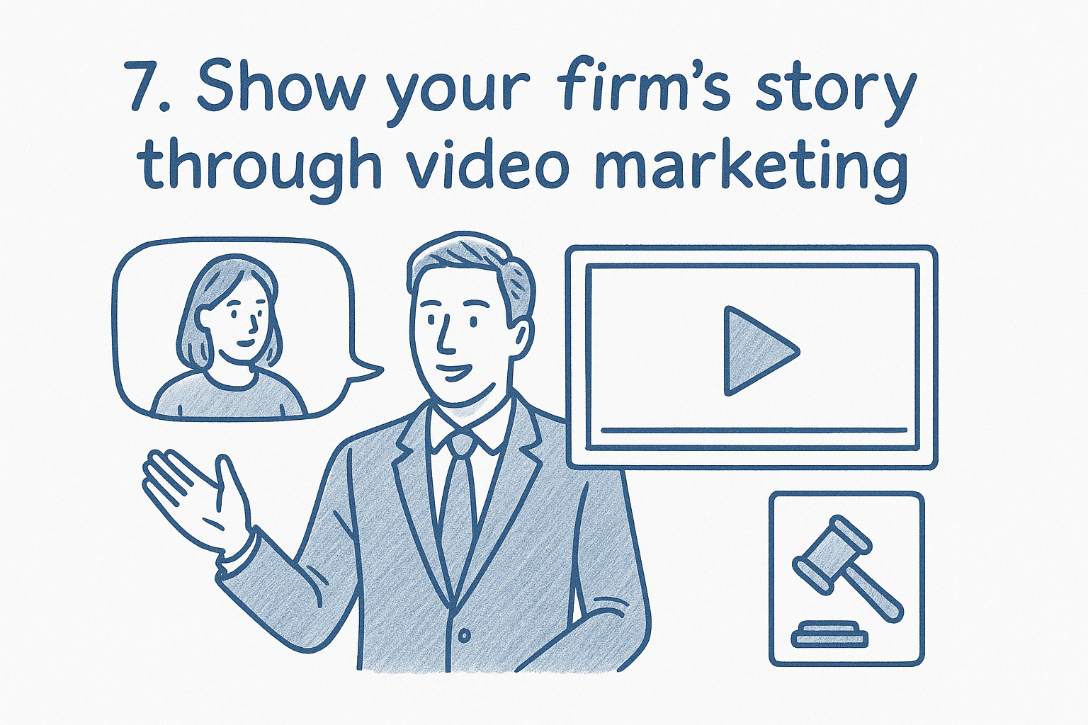 7. Show your firm's story through video marketing