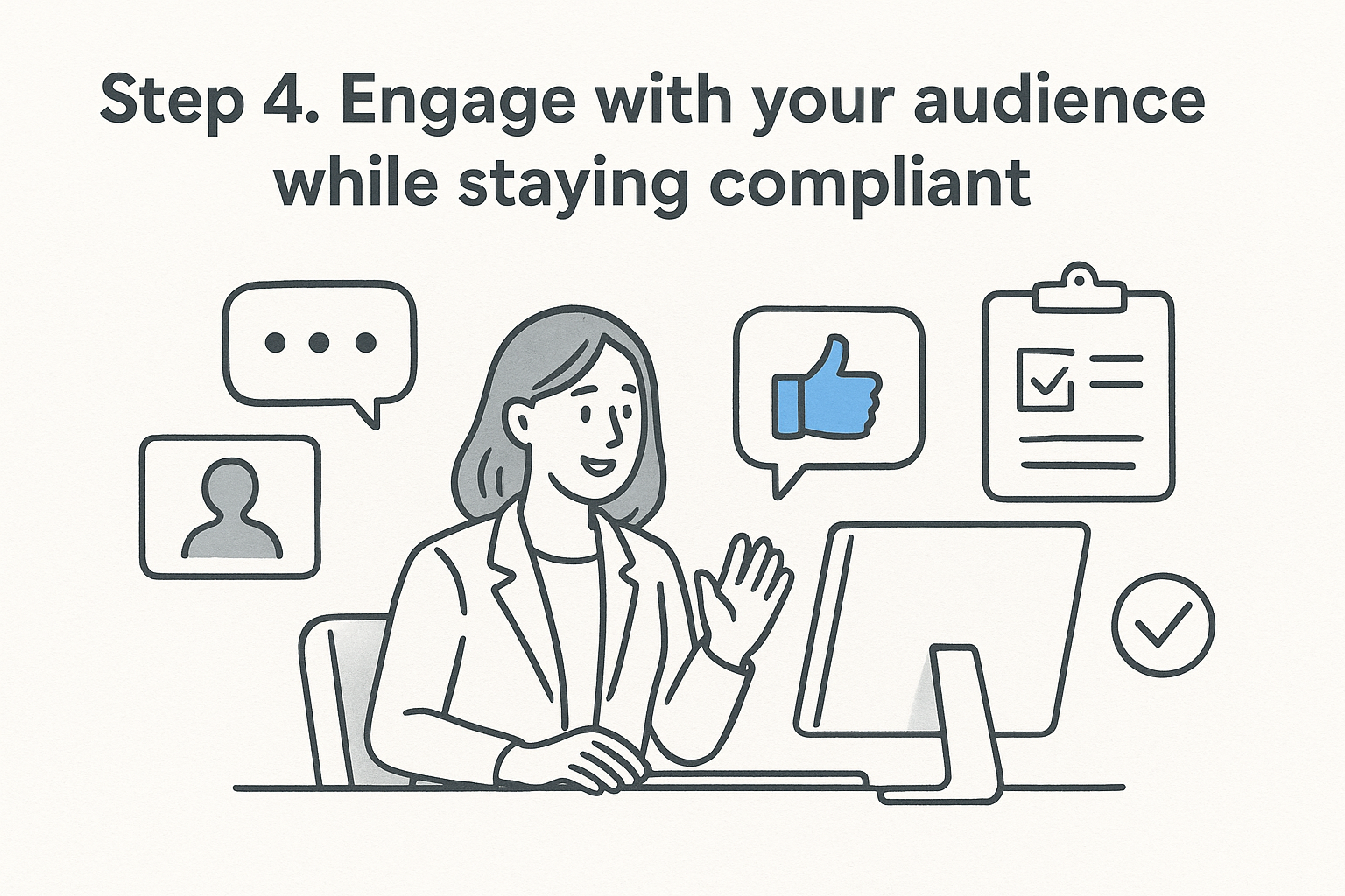 Step 4. Engage with your audience while staying compliant