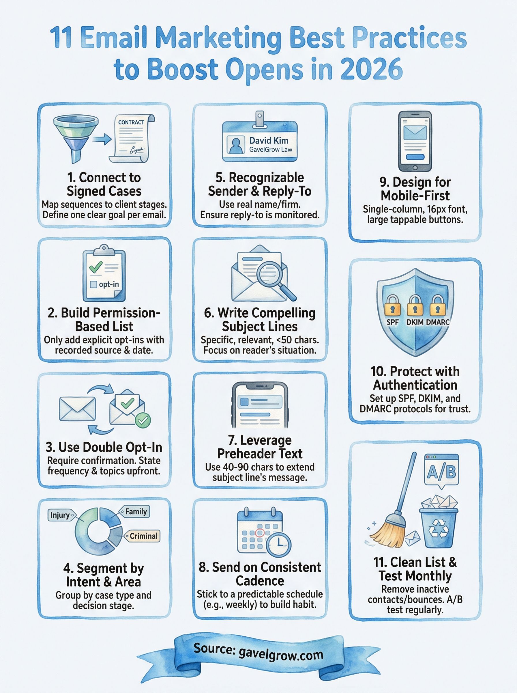 email marketing best practices infographic