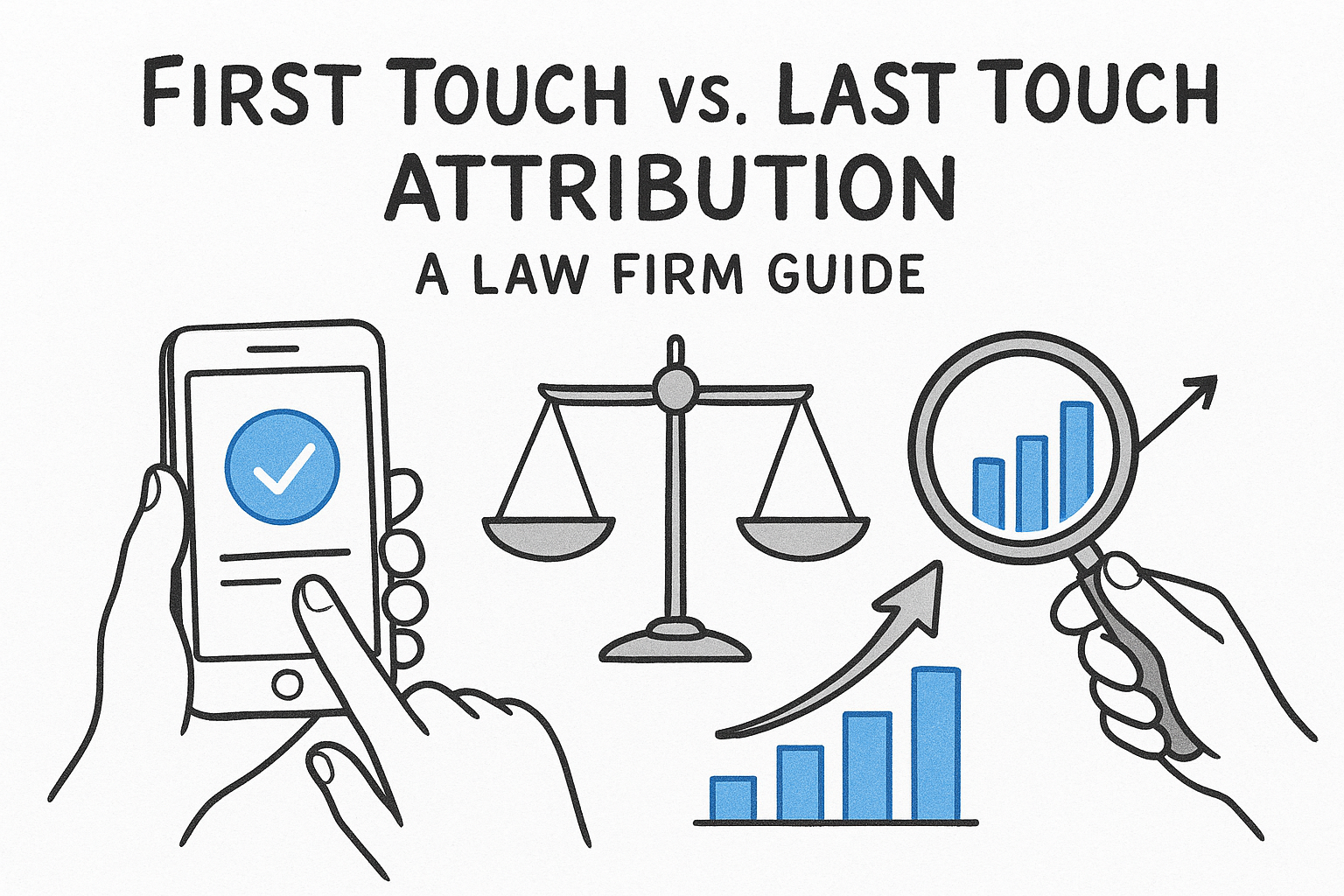 First Touch vs Last Touch Attribution: A Law Firm Guide — featured image
