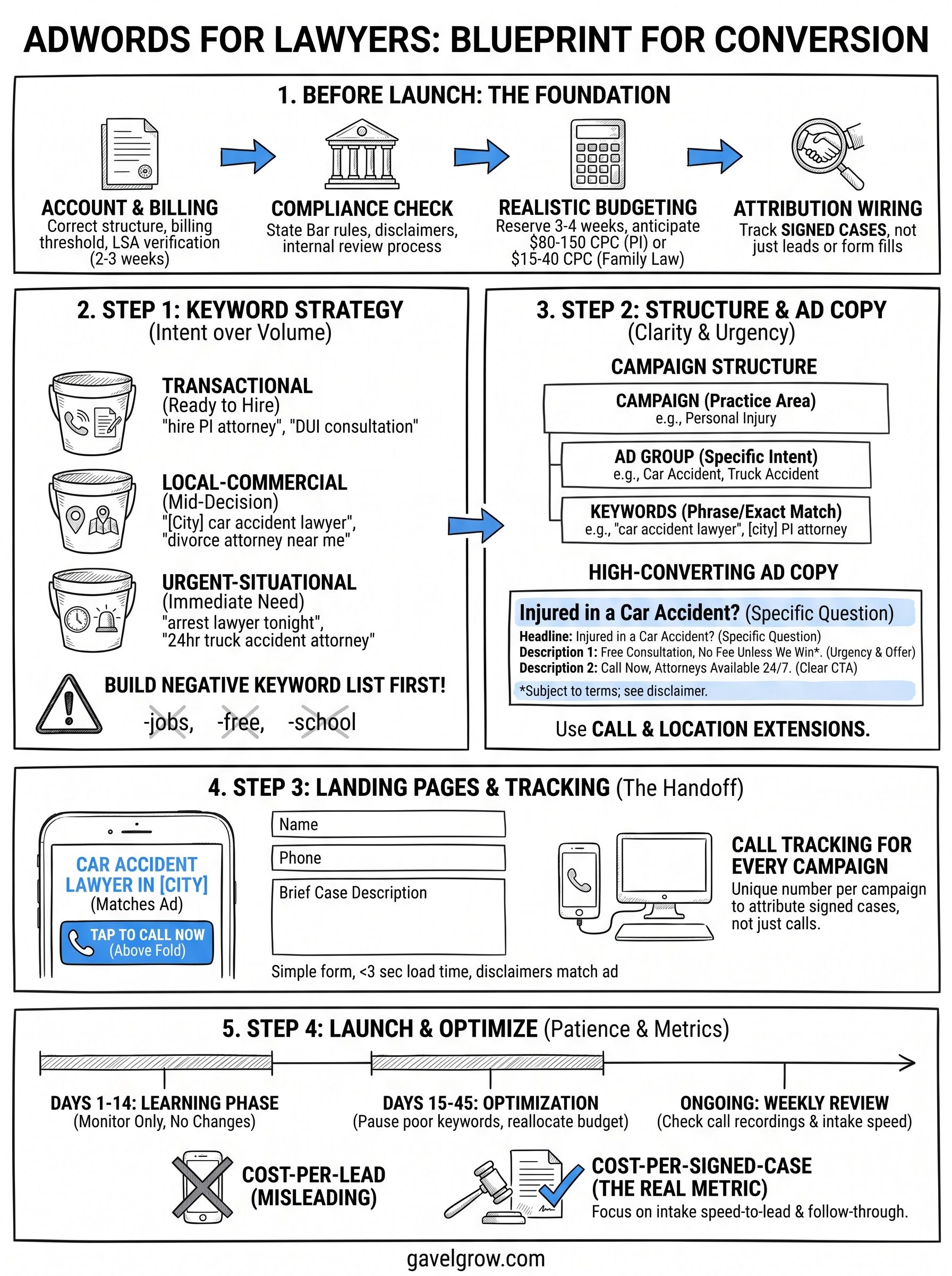 adwords for lawyers infographic