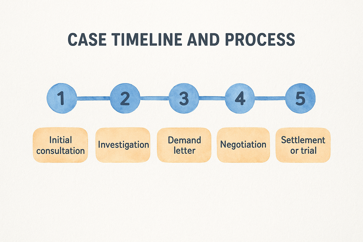 6. Case timeline and process infographic template