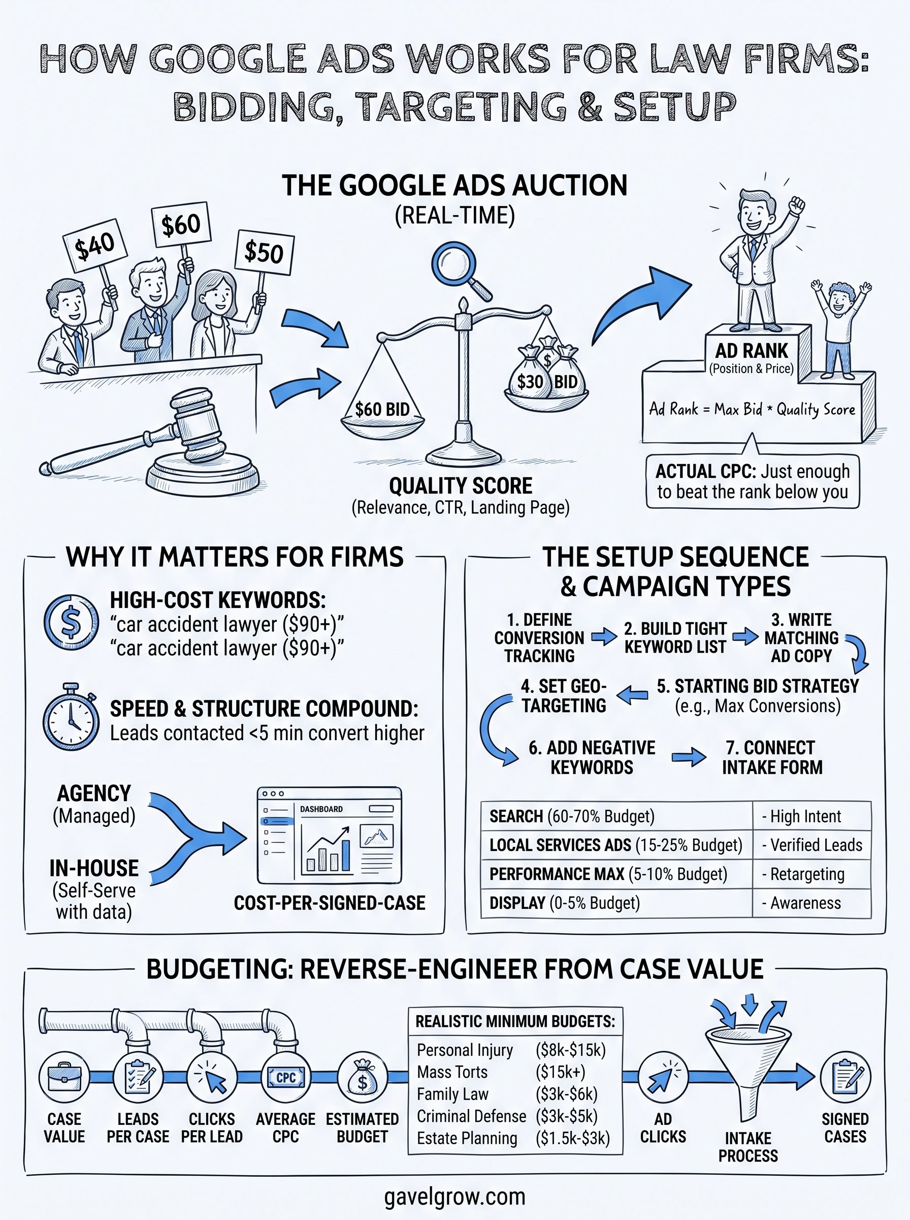 how google ads works infographic