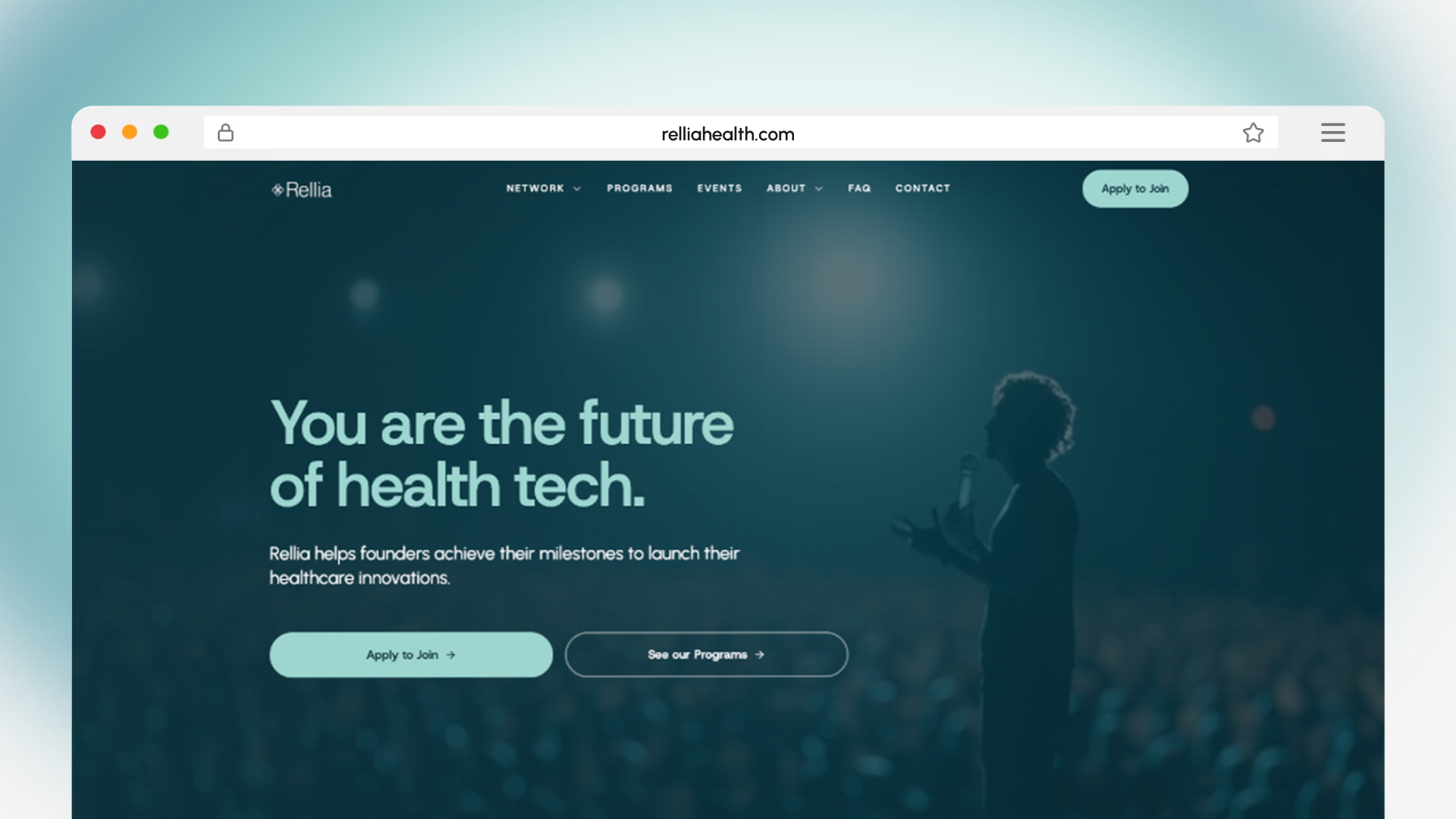 Website launch header graphic