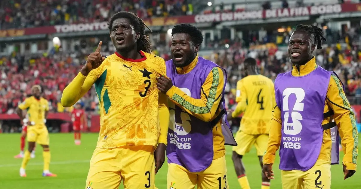 Ghana se llevó la victoria en el minuto final