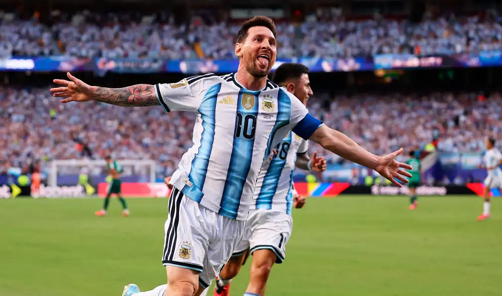 Hat-Trick de Messi en la victoria de Argentina en el debut