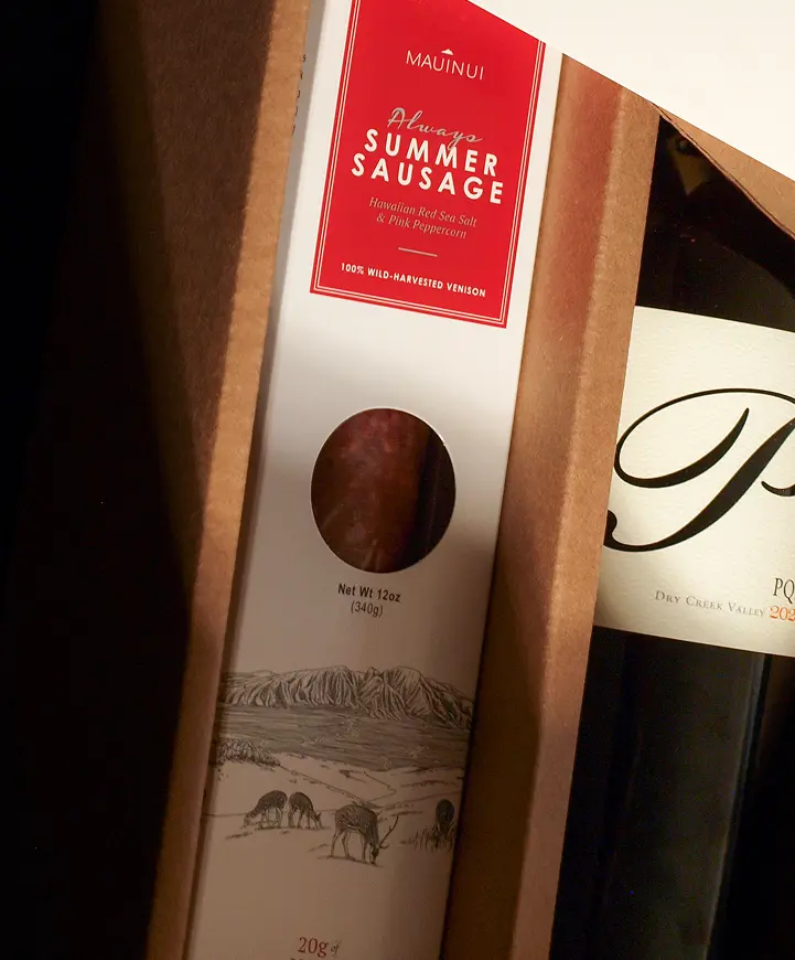 Maui Nui Wild Harvested Venison Maui Nui Wild Venison Summer Sausage