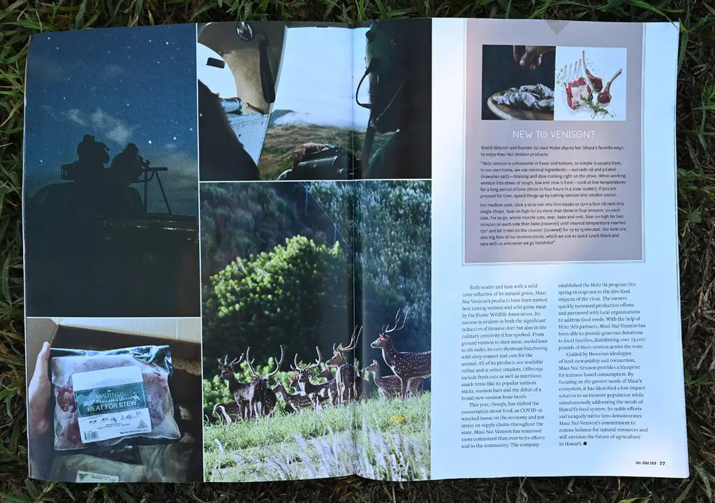 Maui Nui Wild Harvested Venison Maui Nui Wild Harvested Venison