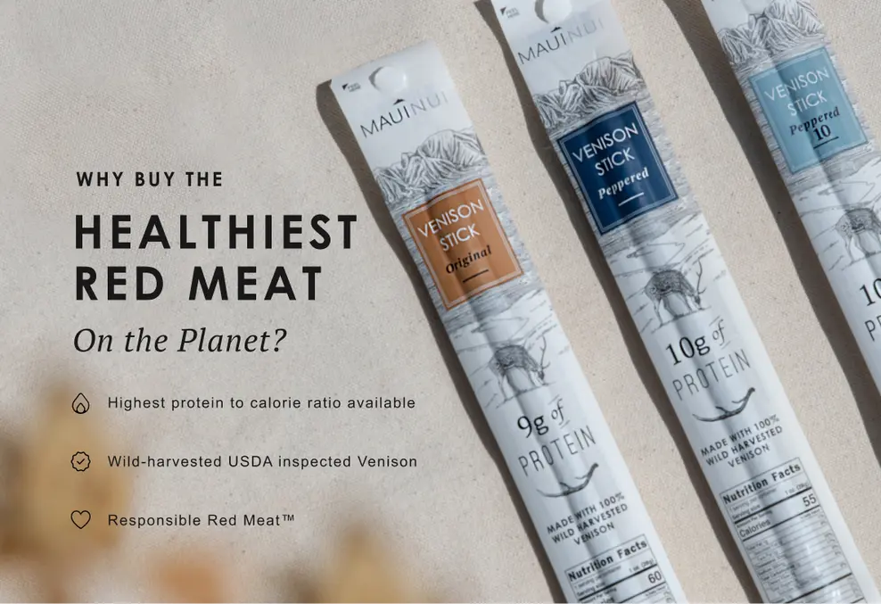 Maui Nui Wild Harvested Venison The healthiest red meat on the planet